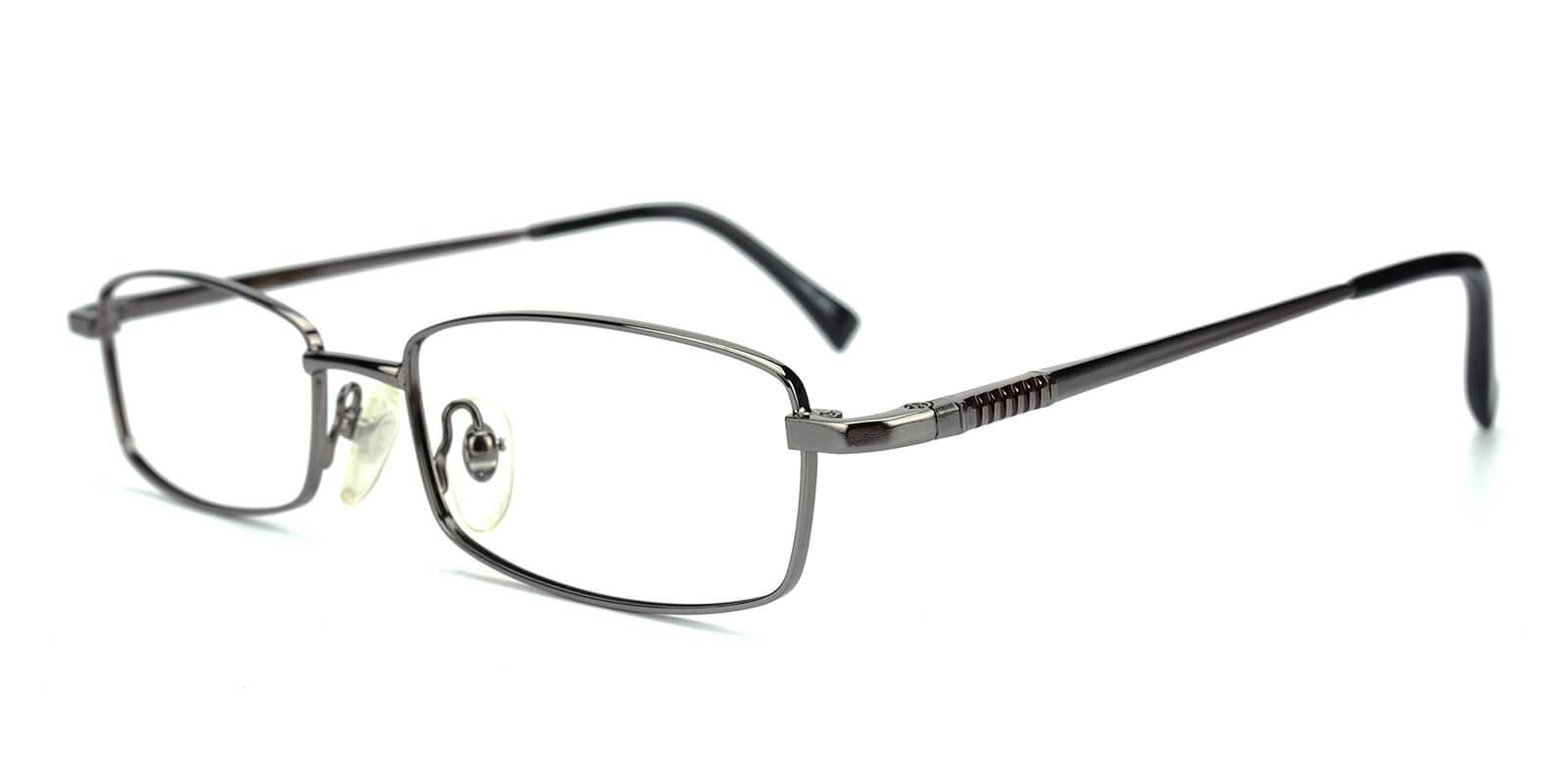 Curie Gun Metal Eyeglasses , NosePads Frames from ABBE Glasses