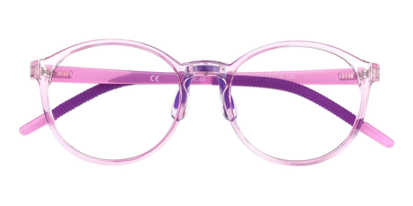 Kids-Billy Purple TR Eyeglasses , Lightweight , NosePads Frames from ABBE Glasses