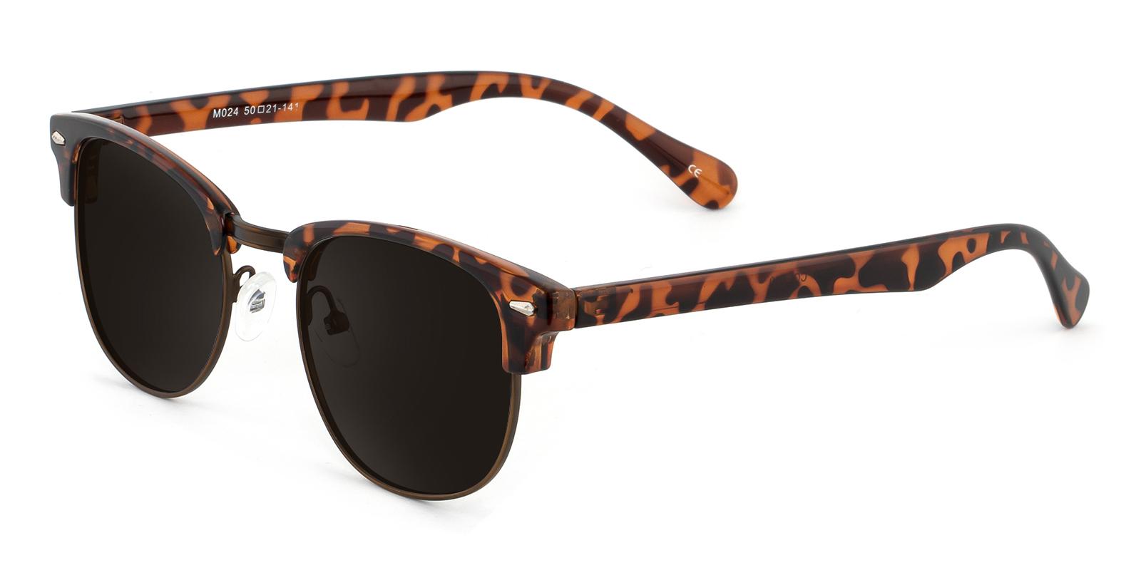 Michel Leopard Combination Sunglasses , NosePads Frames from ABBE Glasses