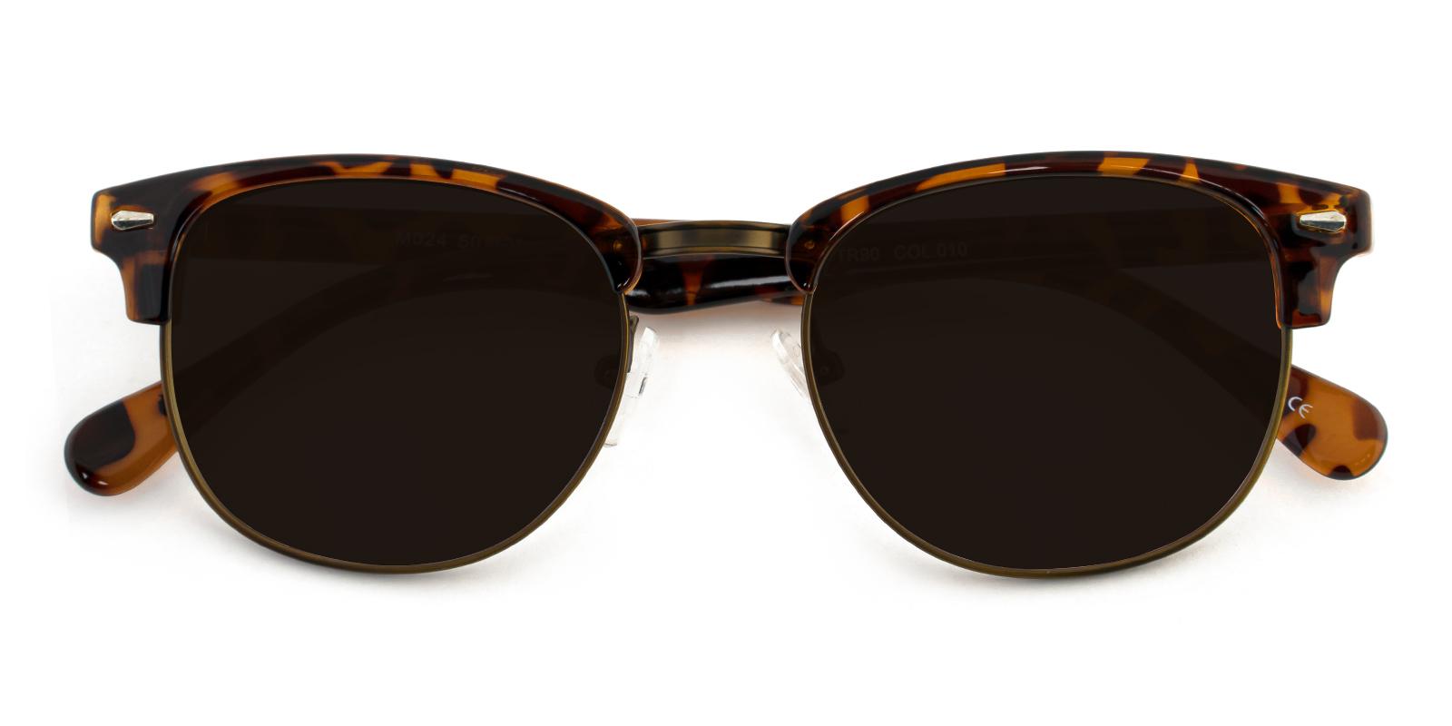 Michel Leopard Combination Sunglasses , NosePads Frames from ABBE Glasses