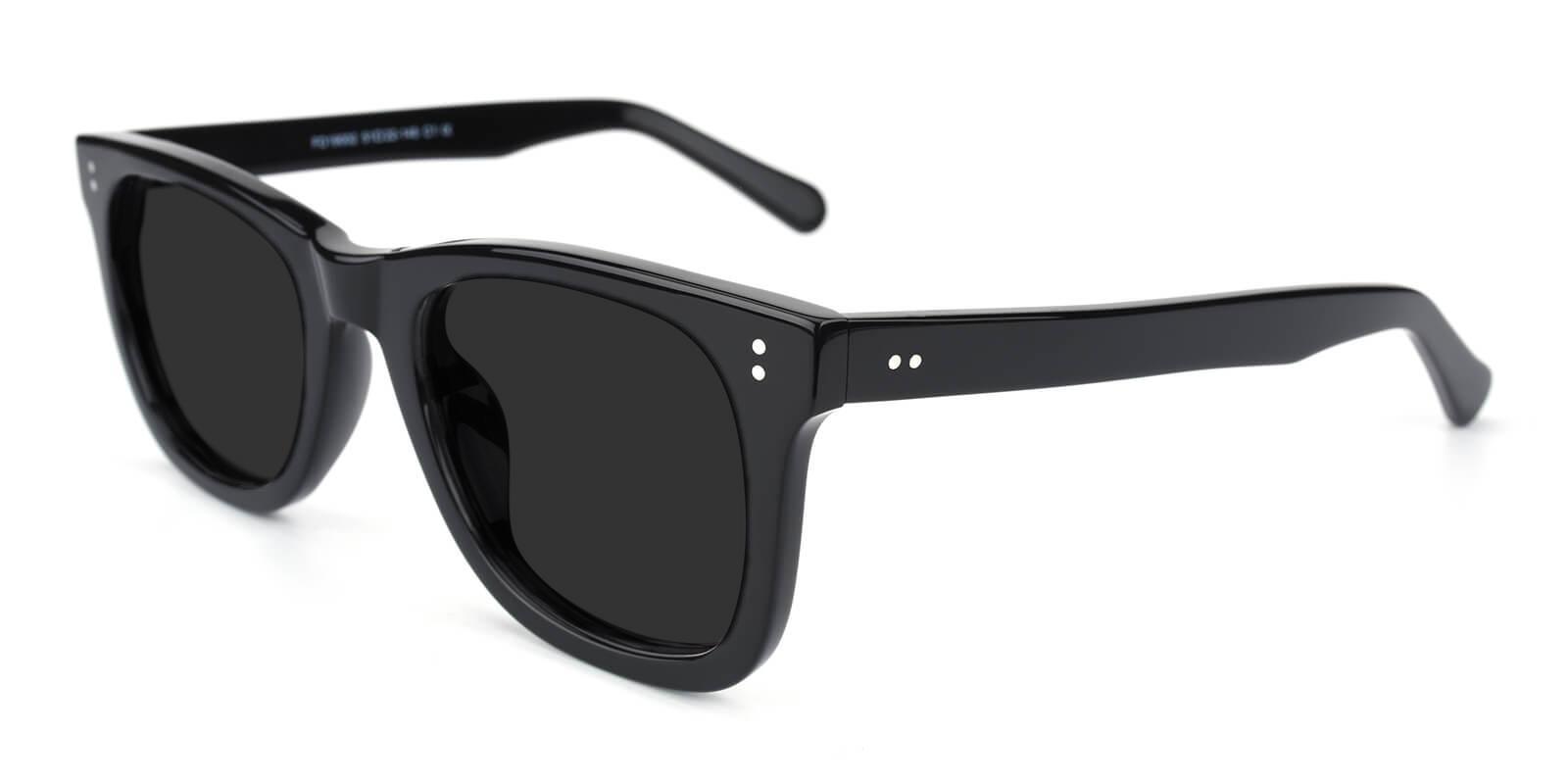 Notting Black Acetate Sunglasses , UniversalBridgeFit Frames from ABBE Glasses