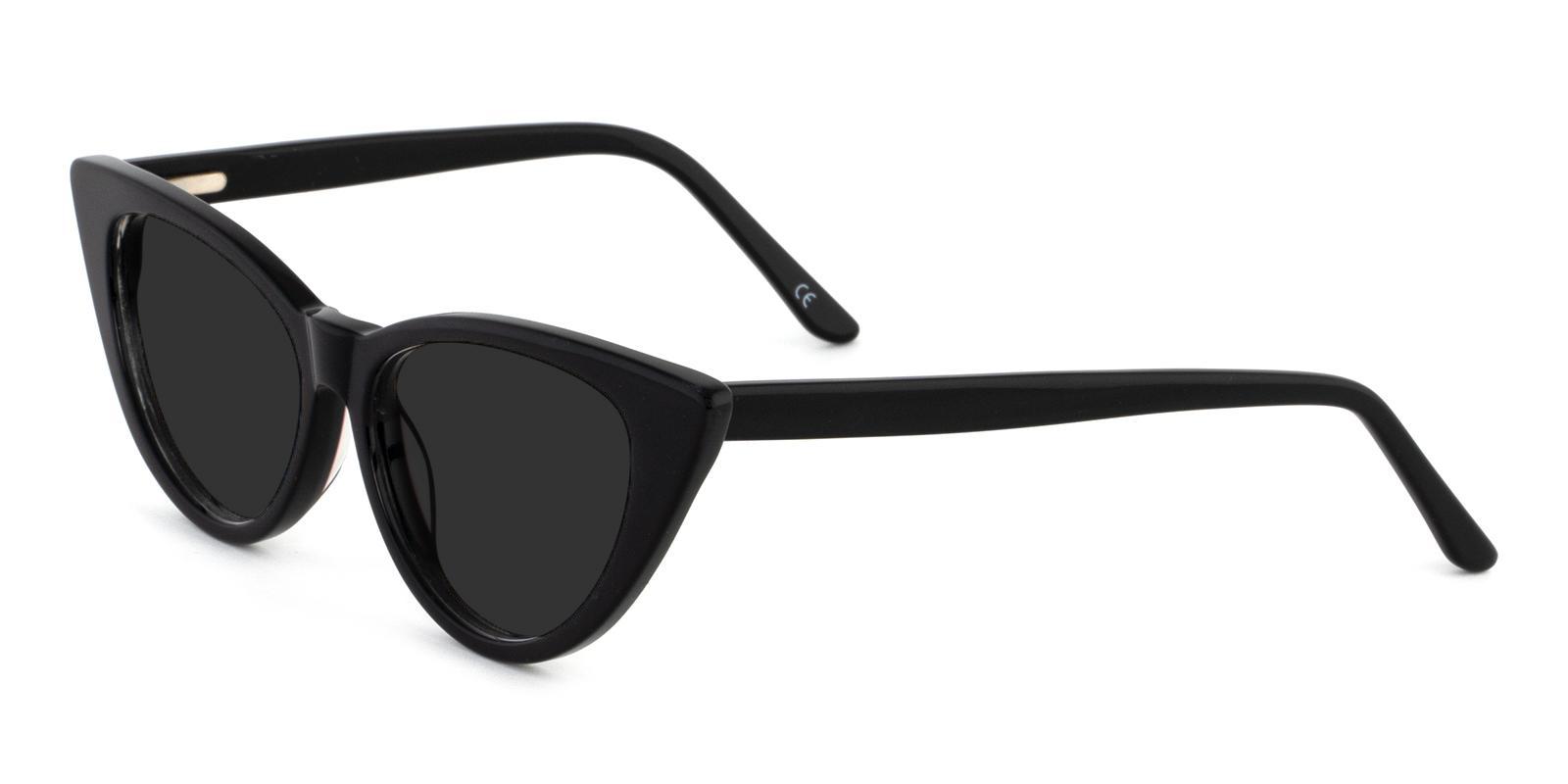 Escape Black Acetate SpringHinges , Sunglasses , UniversalBridgeFit Frames from ABBE Glasses