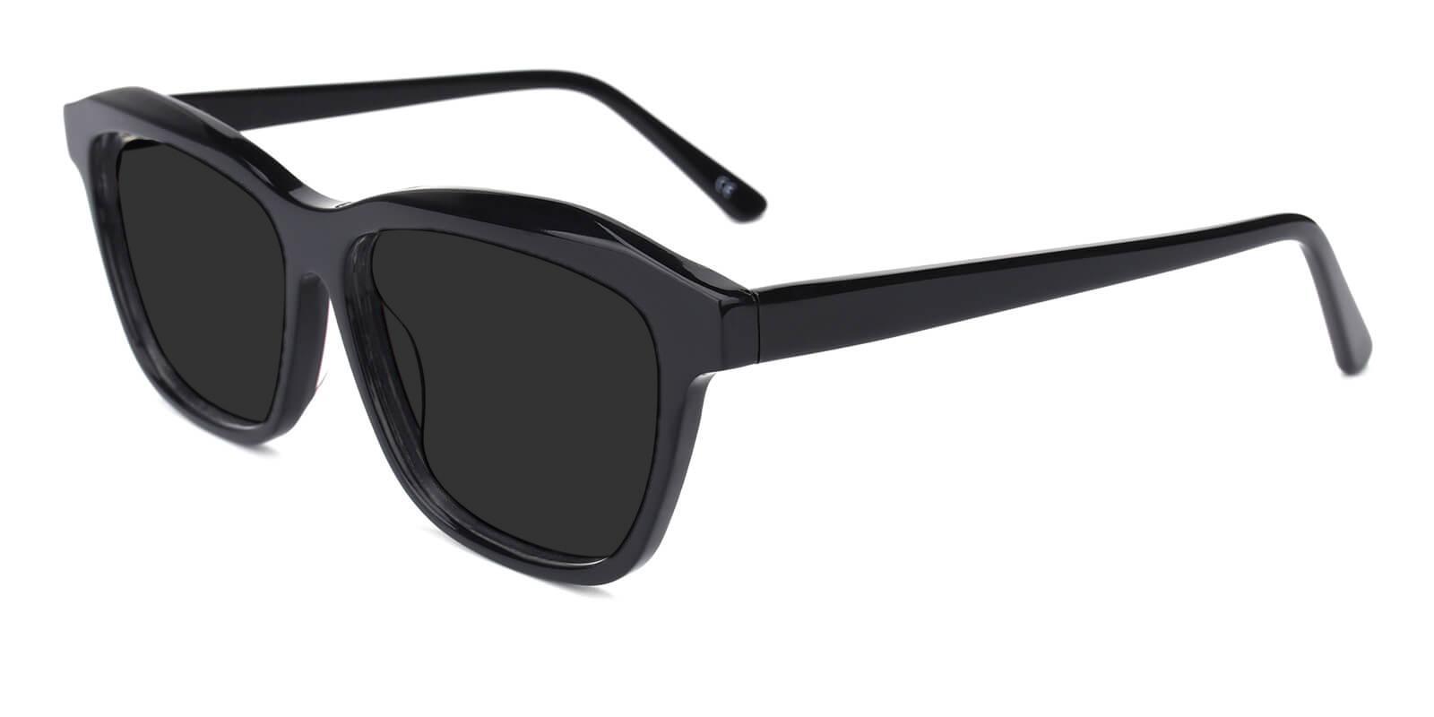 Morning Black Acetate SpringHinges , Sunglasses , UniversalBridgeFit Frames from ABBE Glasses