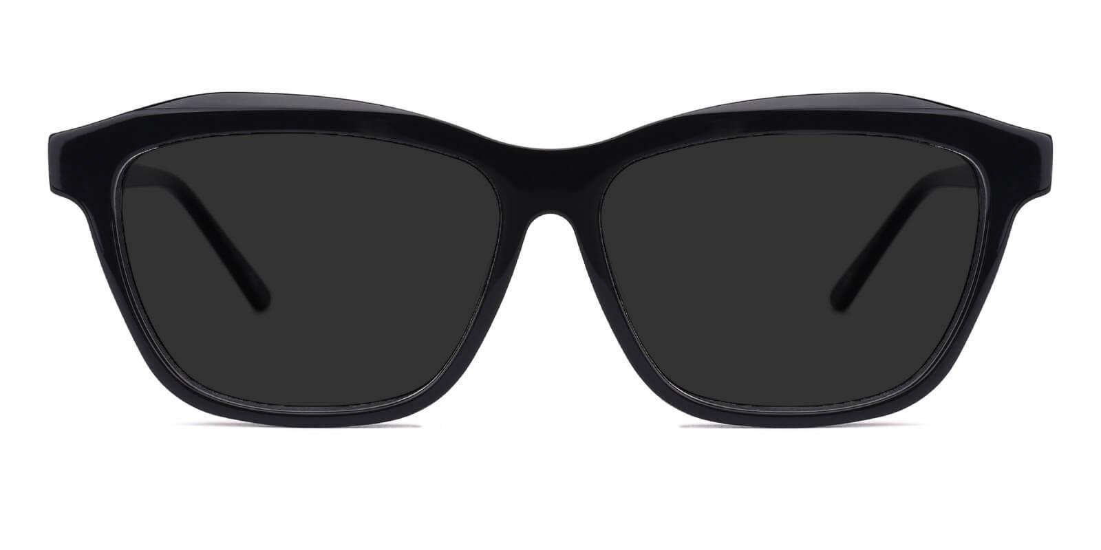 Morning Black Acetate SpringHinges , Sunglasses , UniversalBridgeFit Frames from ABBE Glasses
