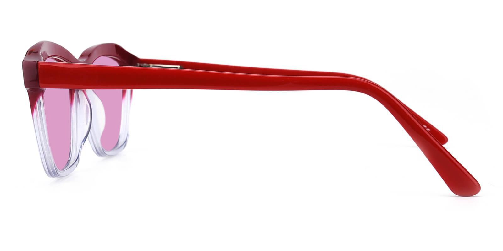 Morning Red Acetate SpringHinges , Sunglasses , UniversalBridgeFit Frames from ABBE Glasses