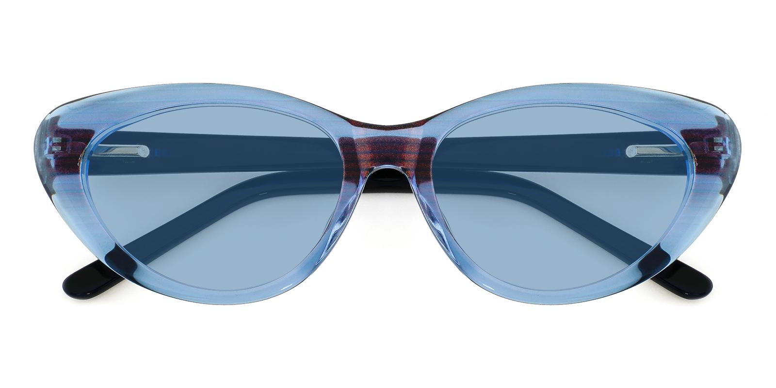 Botanist Blue Acetate SpringHinges , Sunglasses , UniversalBridgeFit Frames from ABBE Glasses