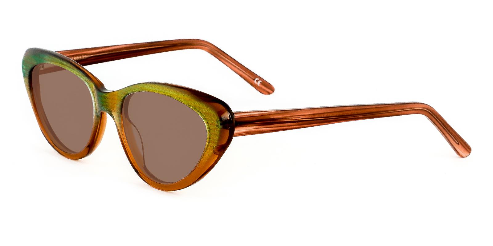 Botanist Brown Acetate Sunglasses , UniversalBridgeFit , SpringHinges Frames from ABBE Glasses