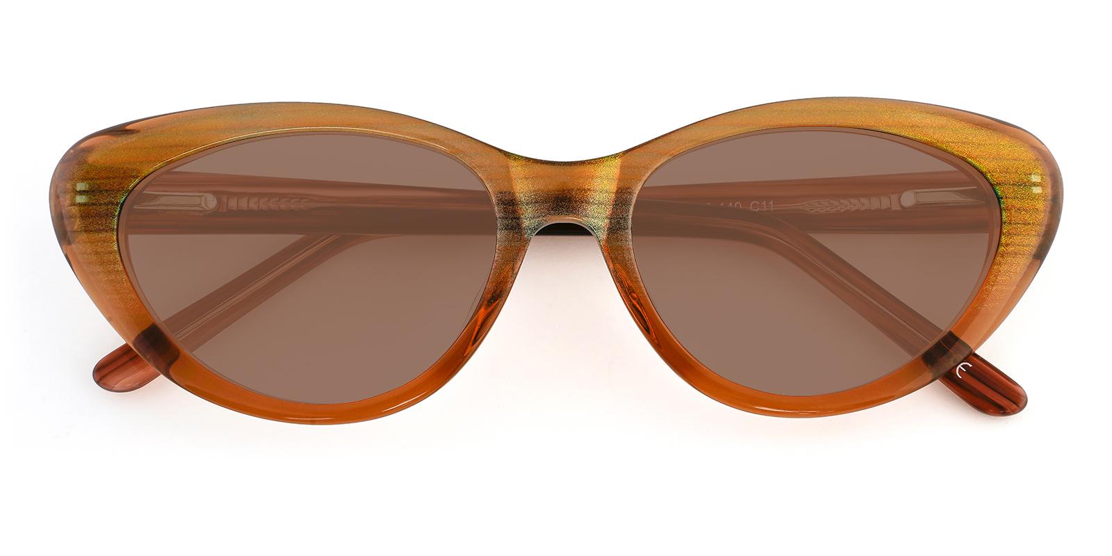 Botanist Brown Acetate Sunglasses , UniversalBridgeFit , SpringHinges Frames from ABBE Glasses