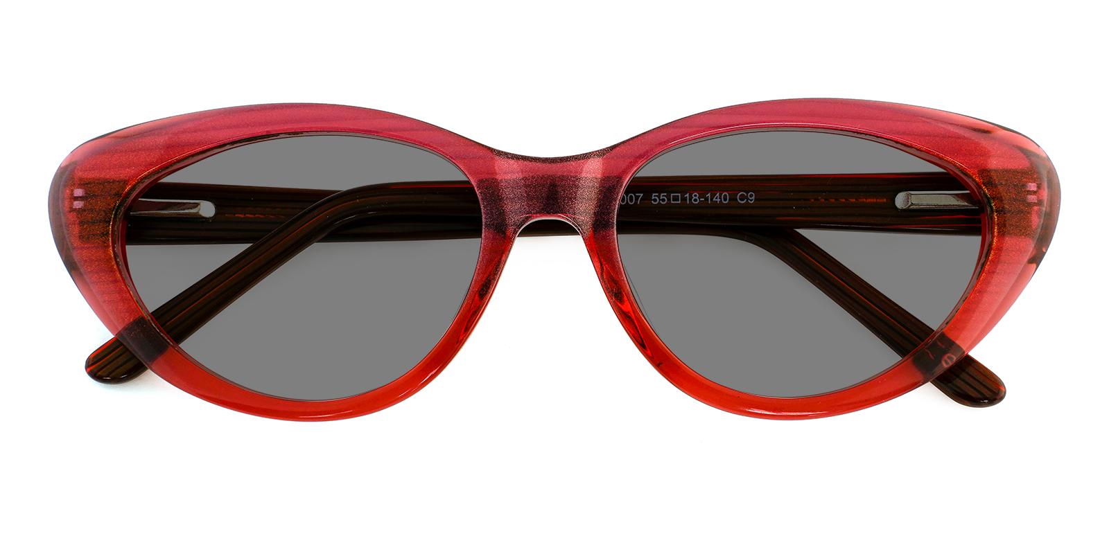 Botanist Red Acetate SpringHinges , Sunglasses , UniversalBridgeFit Frames from ABBE Glasses