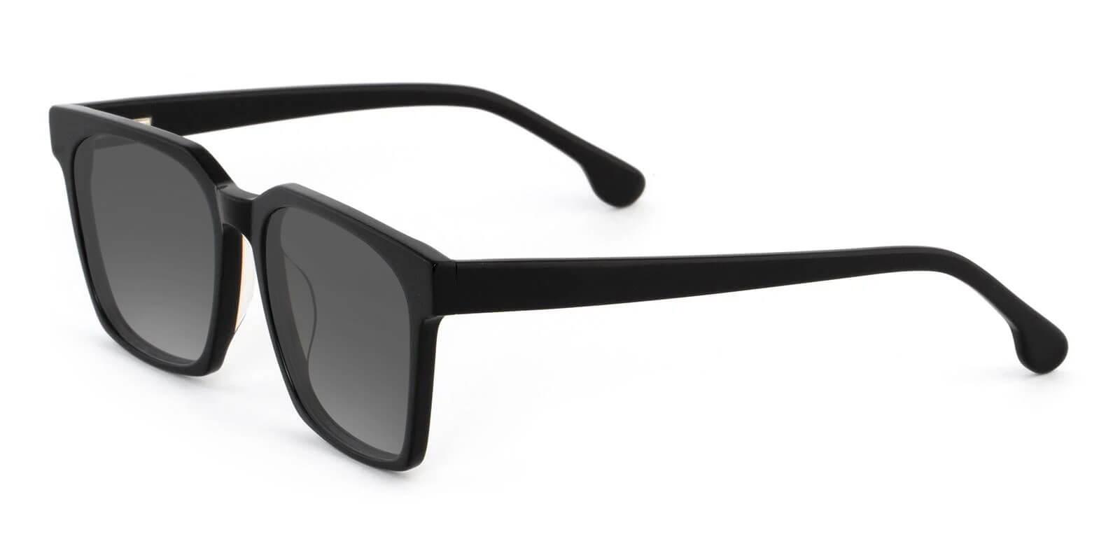 Nala Black Acetate SpringHinges , Sunglasses , UniversalBridgeFit Frames from ABBE Glasses