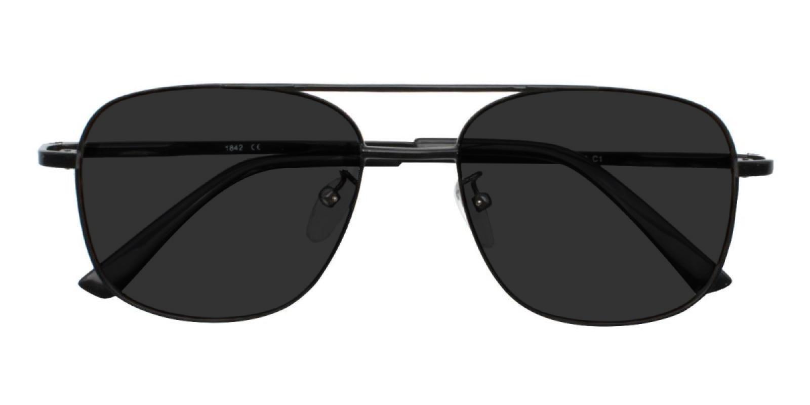 Mandi Black Metal NosePads , SpringHinges , Sunglasses Frames from ABBE Glasses