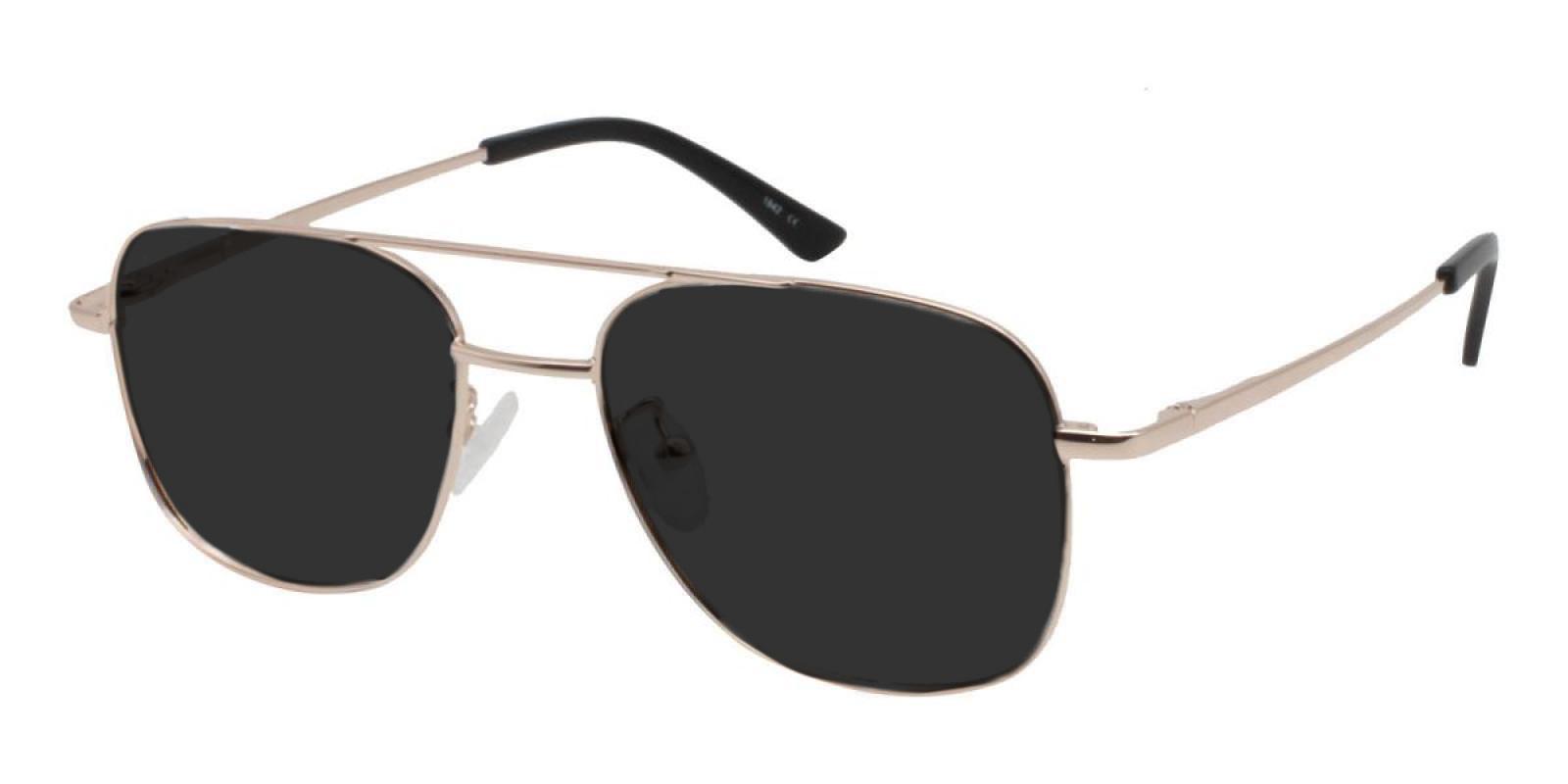 Mandi Gold Metal SpringHinges , Sunglasses , NosePads Frames from ABBE Glasses