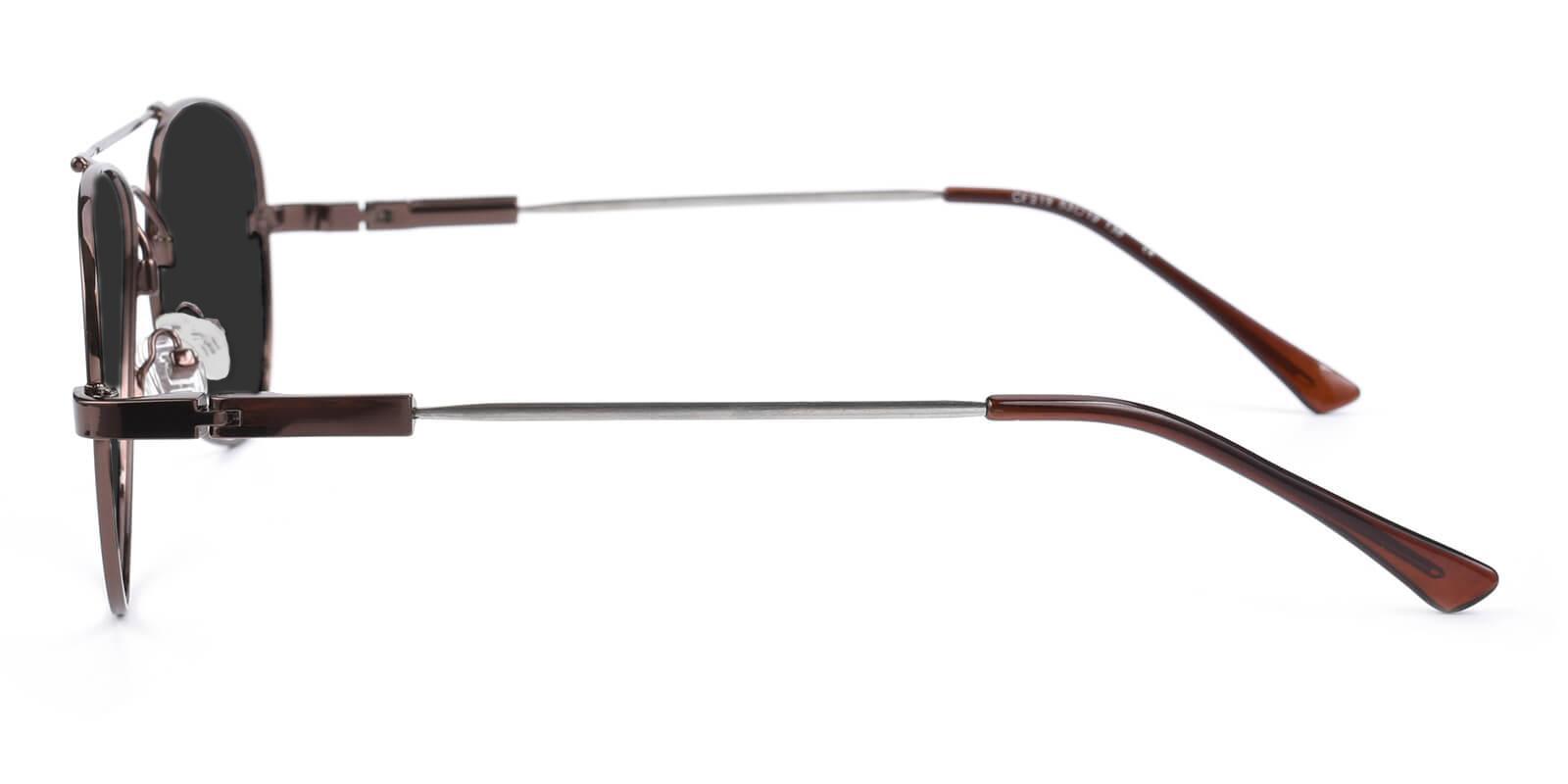 Movement Brown Metal SpringHinges , Sunglasses , NosePads Frames from ABBE Glasses