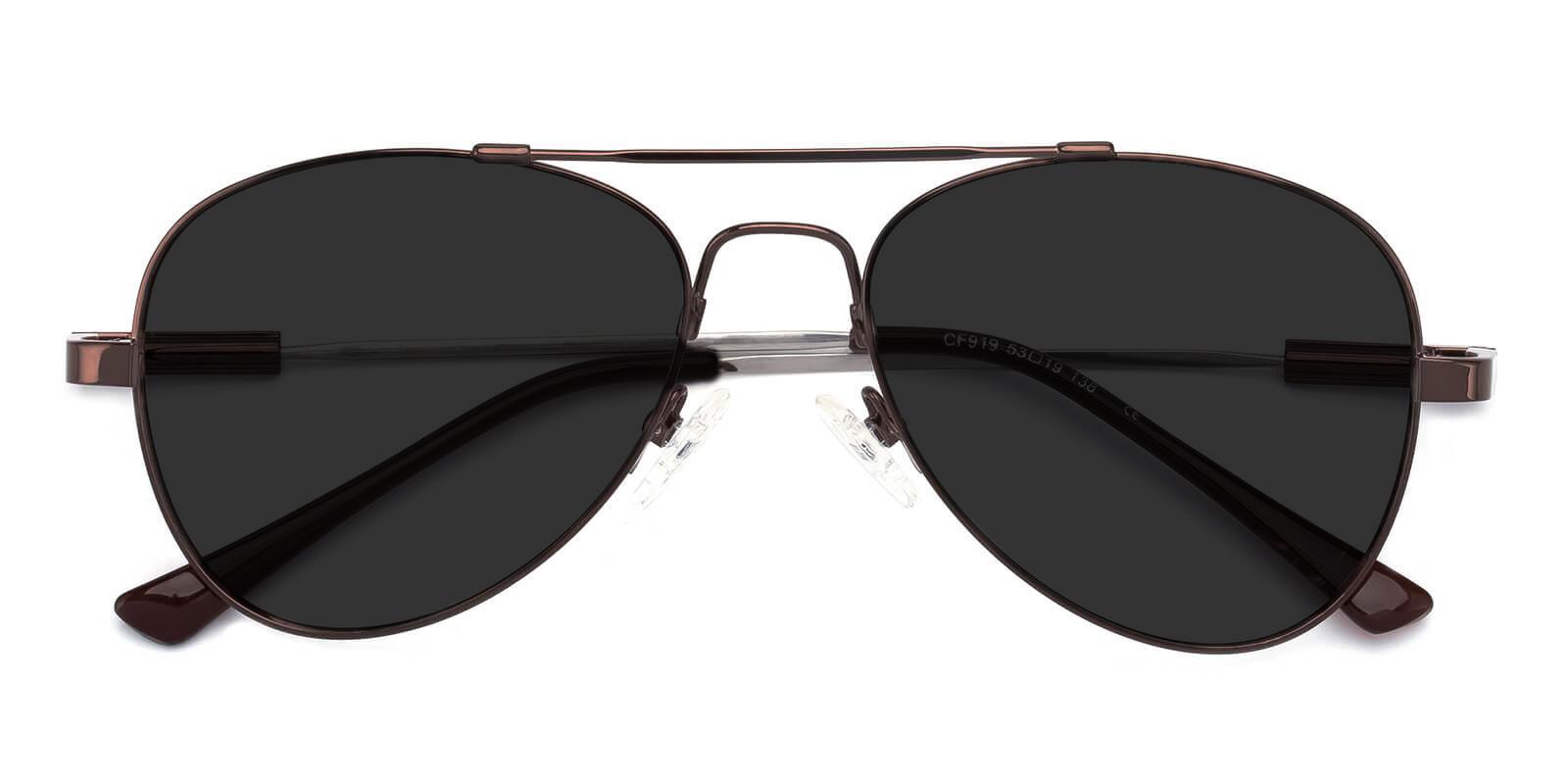 Movement Brown Metal SpringHinges , Sunglasses , NosePads Frames from ABBE Glasses