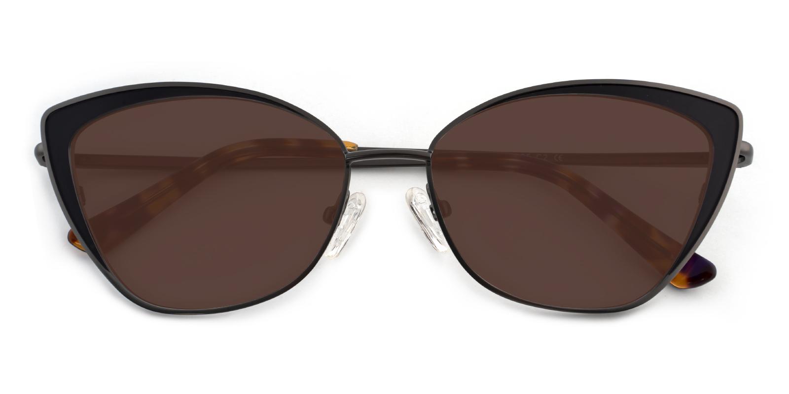 Primrose Gun Metal NosePads , SpringHinges , Sunglasses Frames from ABBE Glasses