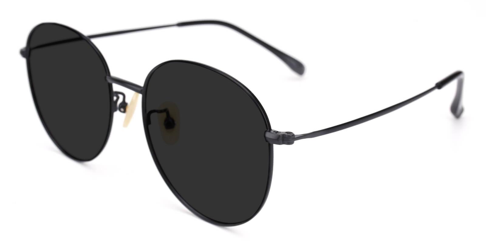 Variable Black Titanium Sunglasses , Lightweight , NosePads Frames from ABBE Glasses