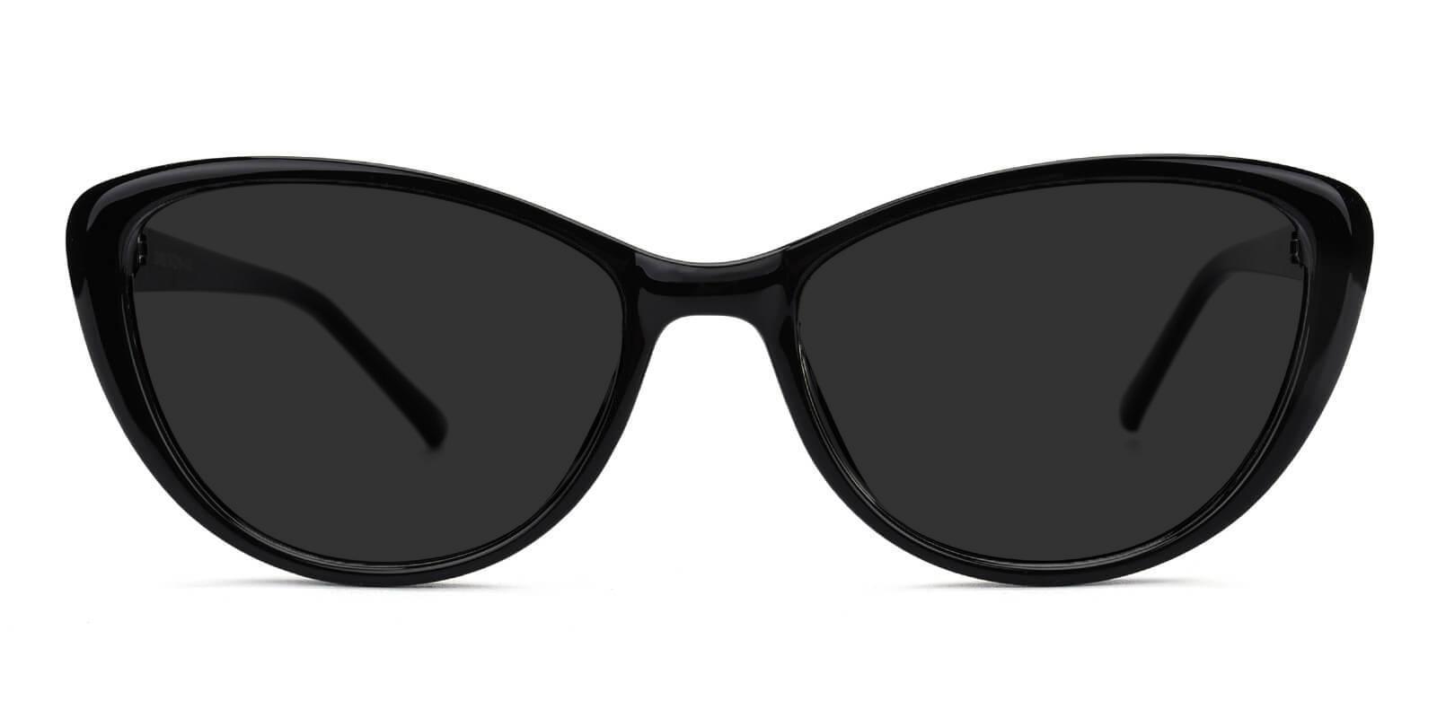 Morla Black Plastic Sunglasses , UniversalBridgeFit Frames from ABBE Glasses