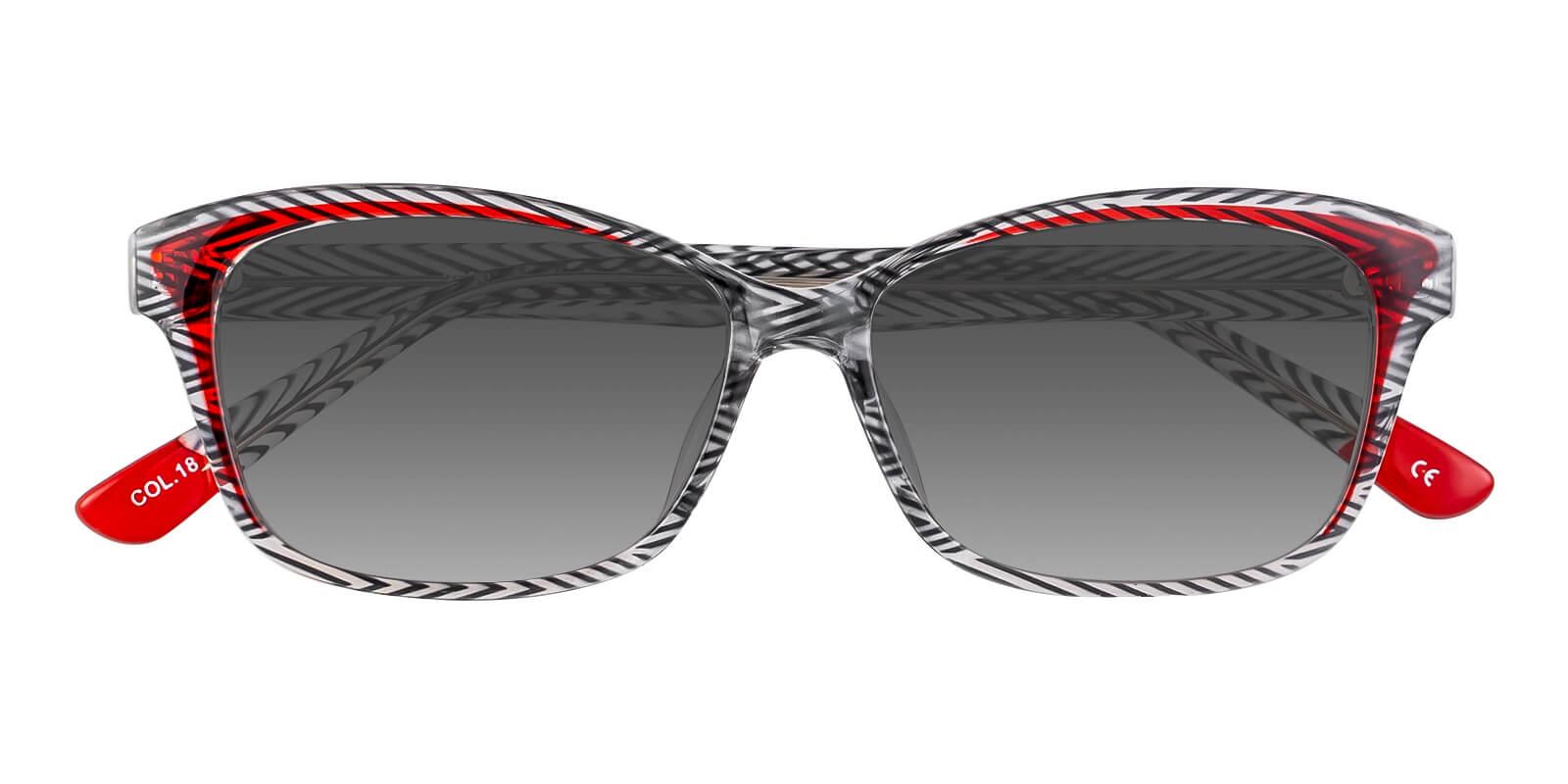 Dazzle Pattern Plastic Sunglasses , UniversalBridgeFit Frames from ABBE Glasses