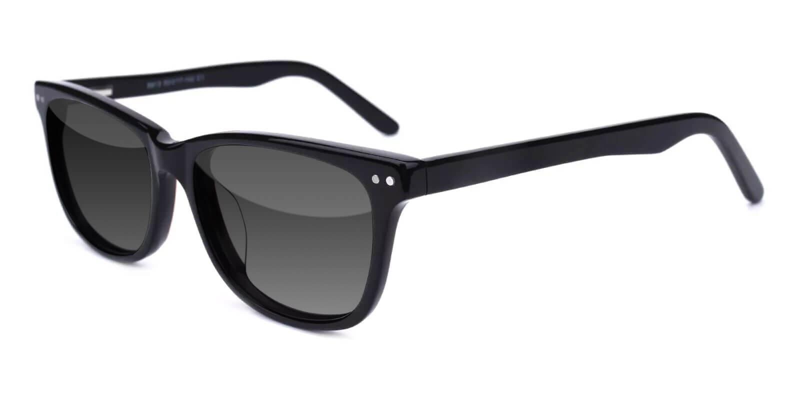 Moon Black Acetate SpringHinges , Sunglasses , UniversalBridgeFit Frames from ABBE Glasses