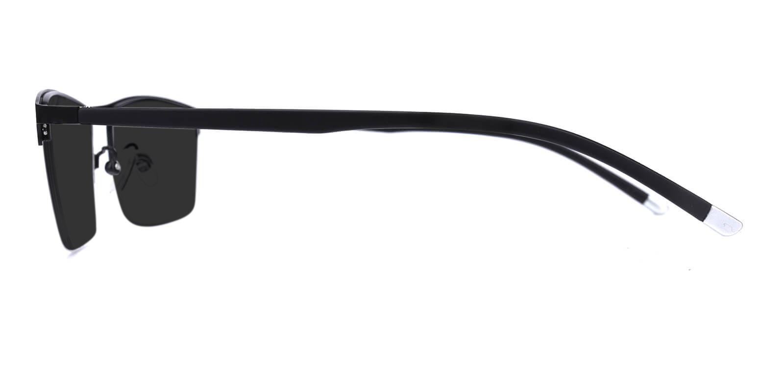 Allure Black Metal Sunglasses , NosePads Frames from ABBE Glasses