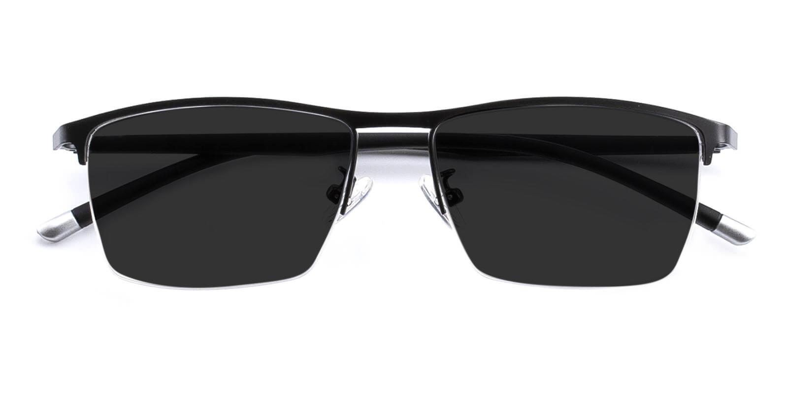 Allure Black Metal Sunglasses , NosePads Frames from ABBE Glasses