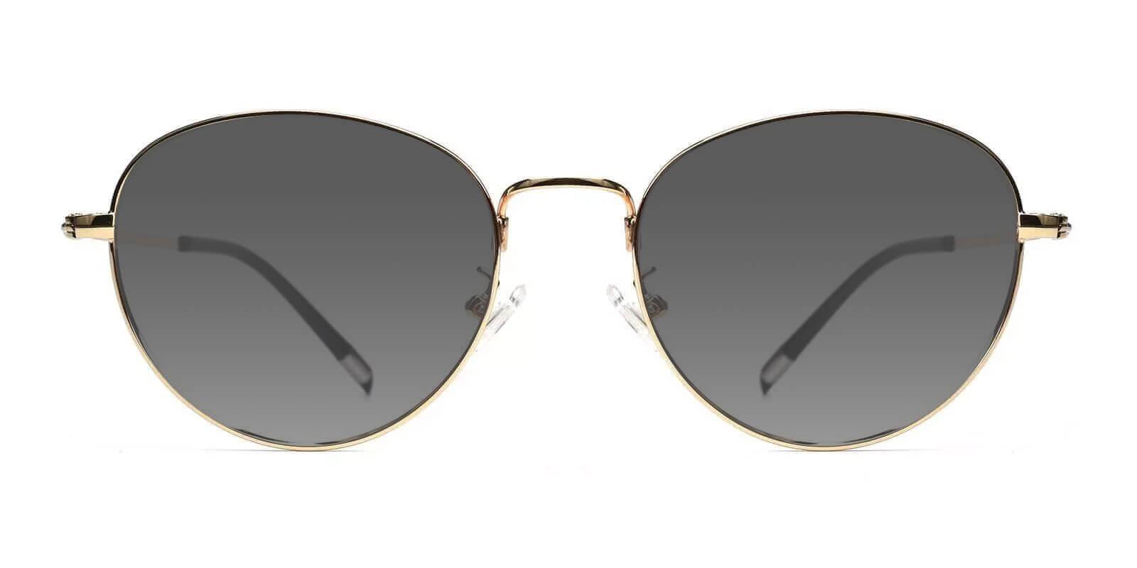 Coxon Gold Metal Sunglasses , Lightweight , NosePads Frames from ABBE Glasses