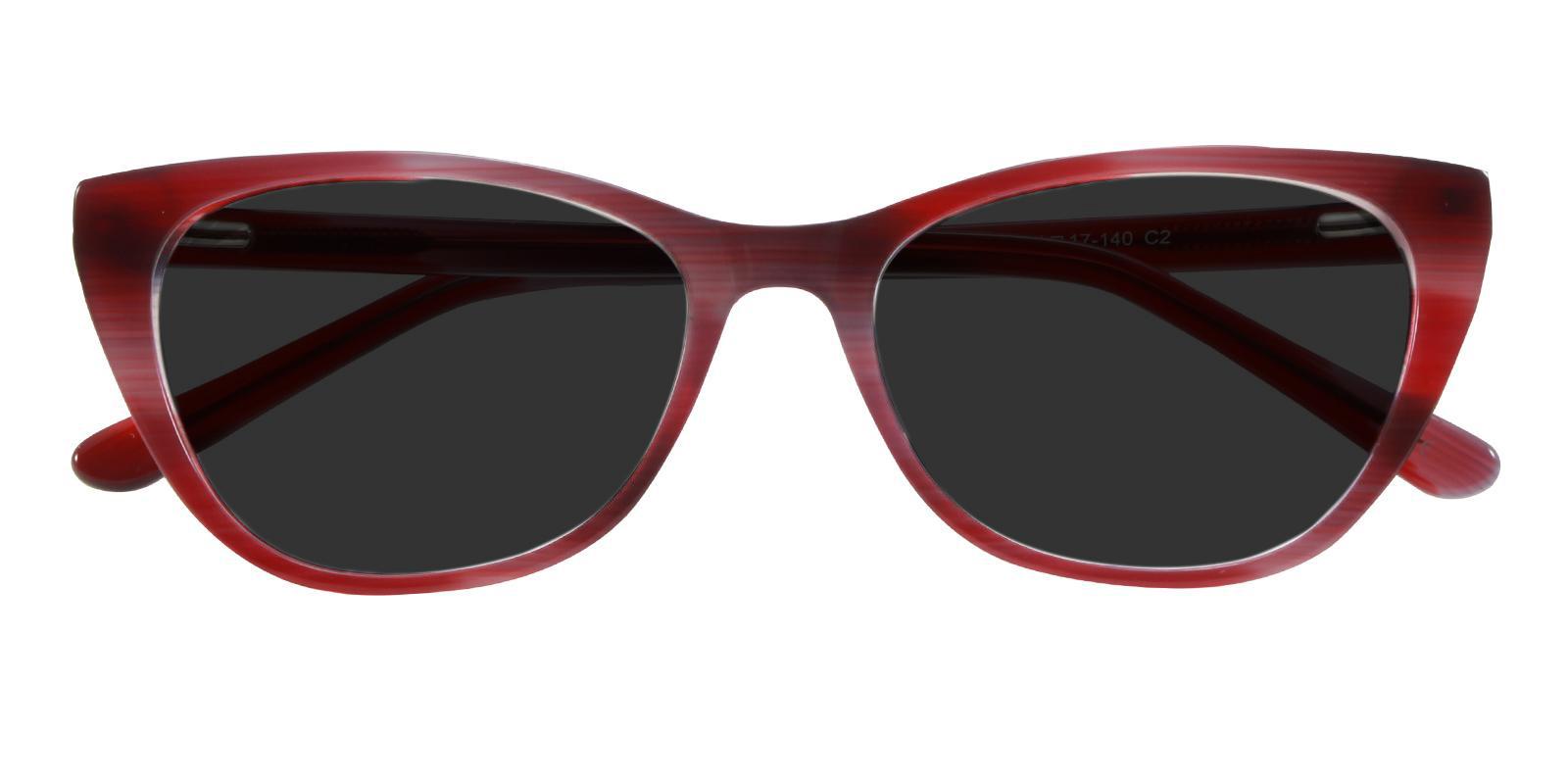 Ledger Red Acetate SpringHinges , Sunglasses , UniversalBridgeFit Frames from ABBE Glasses