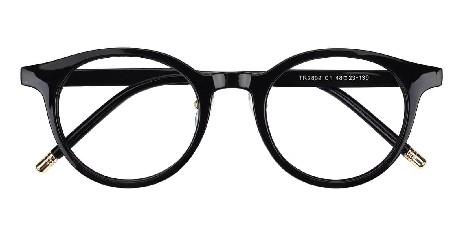 Nala Black TR Eyeglasses , NosePads Frames from ABBE Glasses