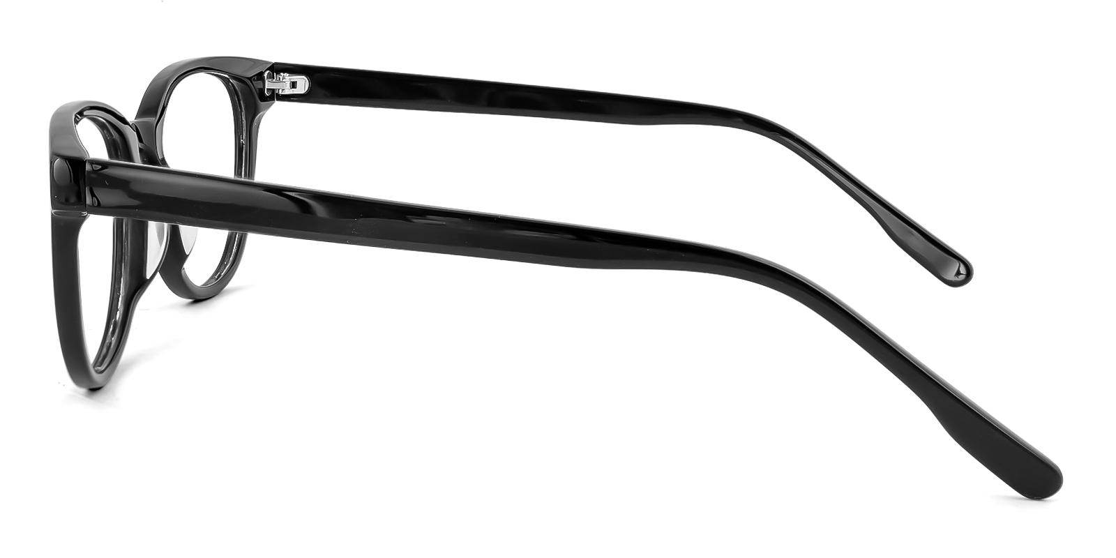 Bouquet Black Acetate Eyeglasses , SpringHinges , UniversalBridgeFit Frames from ABBE Glasses