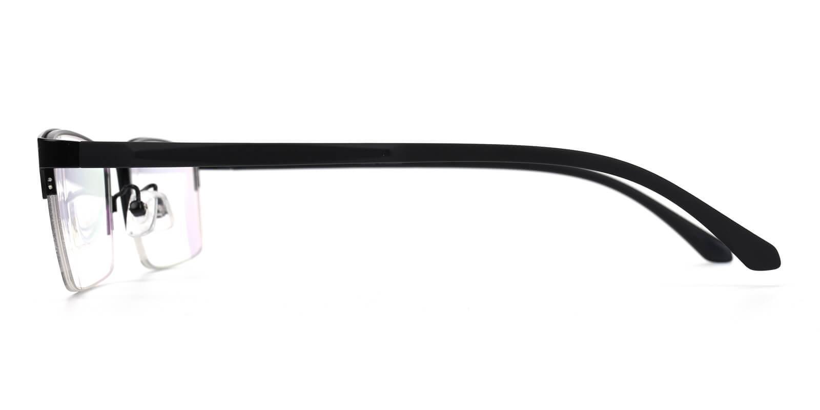 Melody Black Metal Eyeglasses , NosePads , SpringHinges Frames from ABBE Glasses