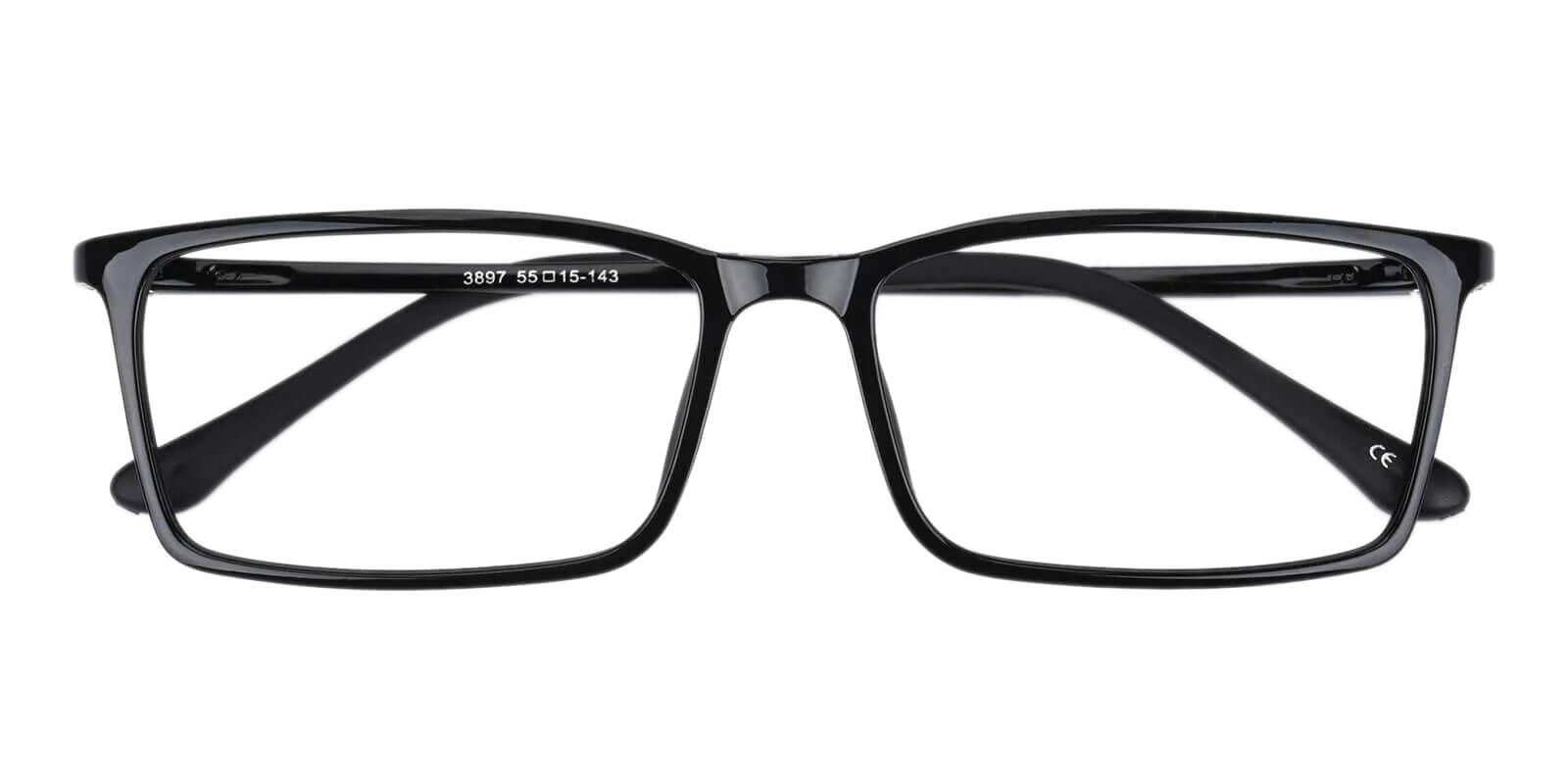 Samson Black TR Eyeglasses , SpringHinges , UniversalBridgeFit Frames from ABBE Glasses