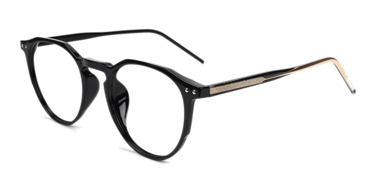 Mariner Black Acetate Eyeglasses , SpringHinges , UniversalBridgeFit Frames from ABBE Glasses