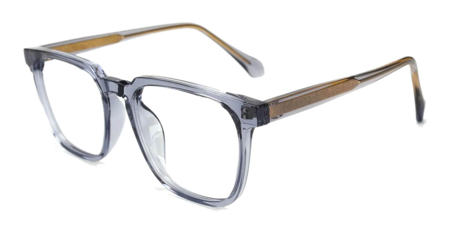 Oriana Gray Acetate Eyeglasses , SpringHinges , UniversalBridgeFit Frames from ABBE Glasses