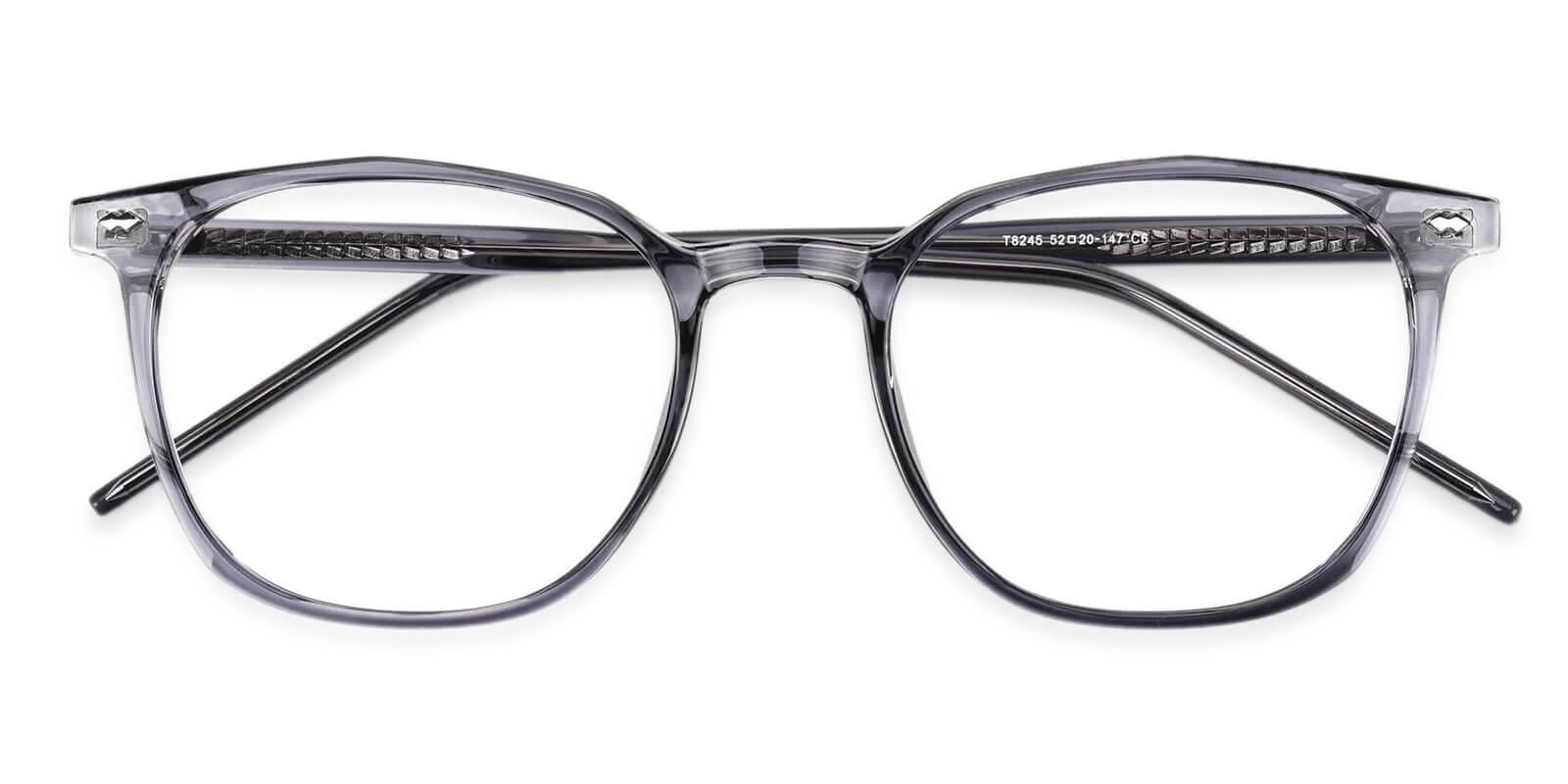 Prodigy Gray Acetate Eyeglasses , SpringHinges , UniversalBridgeFit Frames from ABBE Glasses