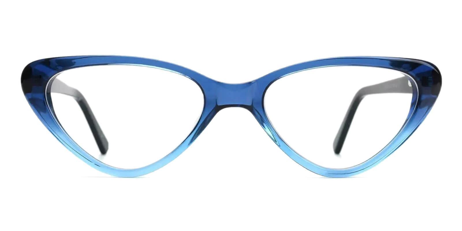 Selina Blue Acetate Eyeglasses , SpringHinges , UniversalBridgeFit Frames from ABBE Glasses