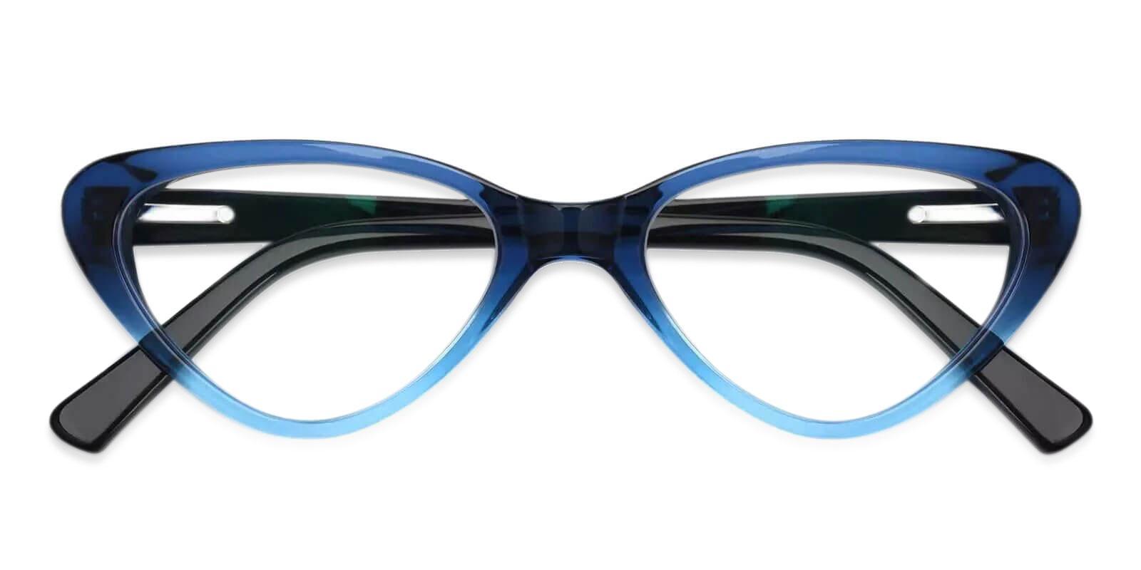 Selina Blue Acetate Eyeglasses , SpringHinges , UniversalBridgeFit Frames from ABBE Glasses