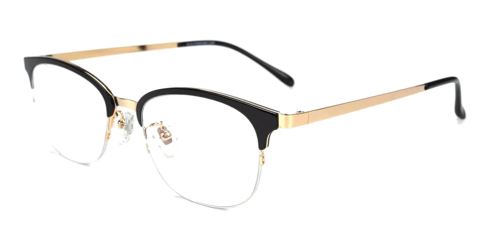 Polly Black Combination Eyeglasses , Fashion , NosePads Frames from ABBE Glasses