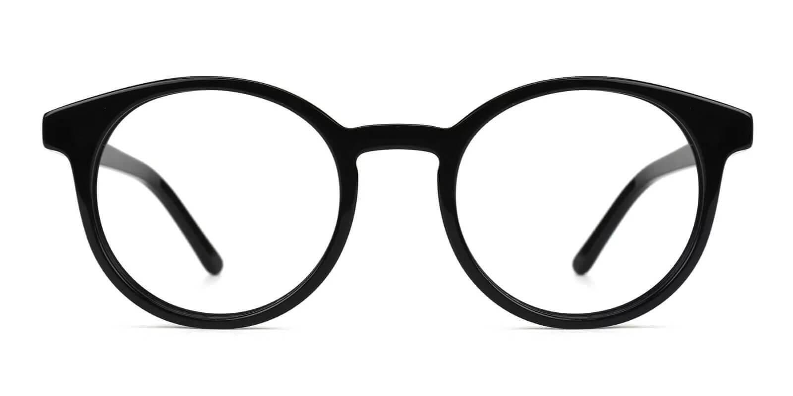 Ottawa Clip-On Black Acetate Eyeglasses , Fashion , UniversalBridgeFit Frames from ABBE Glasses