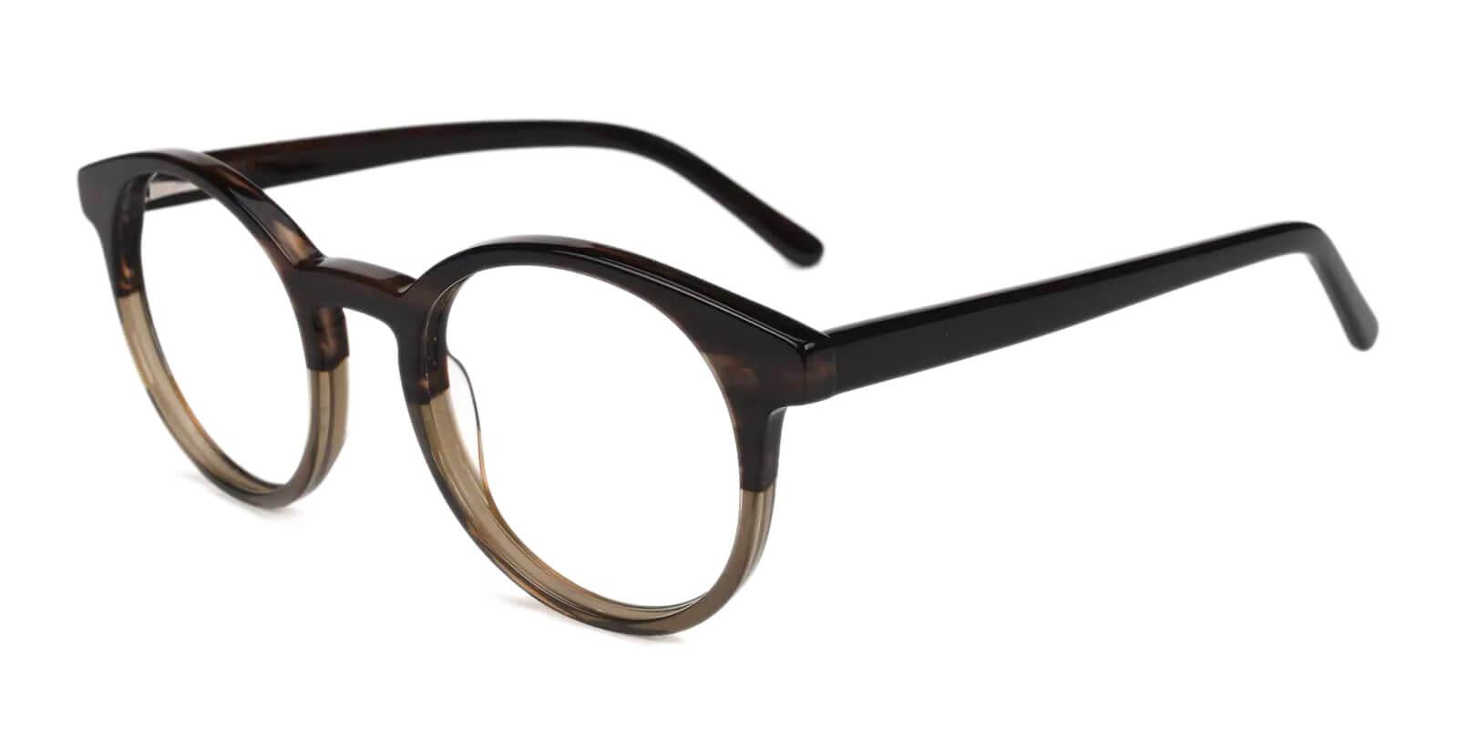 Ottawa Clip-On Brown Acetate Eyeglasses , Fashion , UniversalBridgeFit Frames from ABBE Glasses
