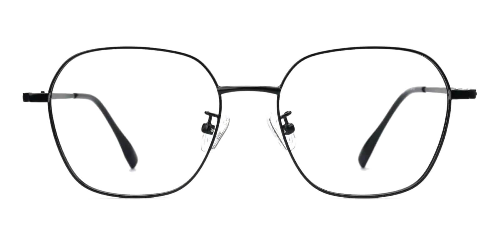 Ruff Black Metal Eyeglasses , Fashion , NosePads Frames from ABBE Glasses