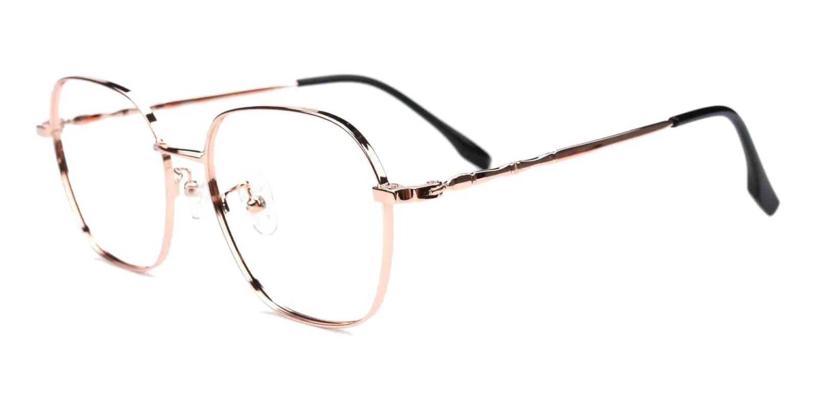 Ruff Gold Metal Eyeglasses , Fashion , NosePads Frames from ABBE Glasses