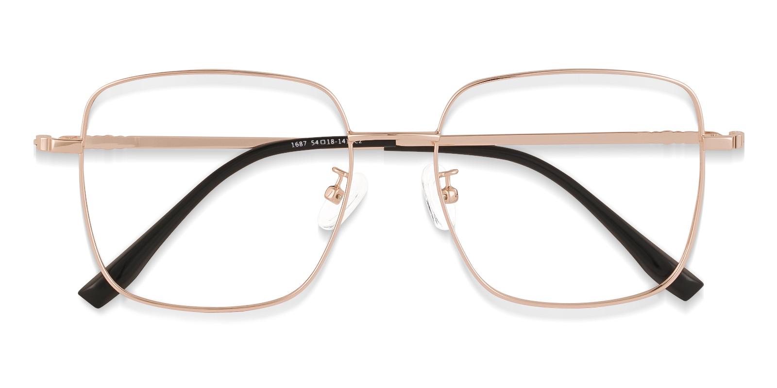 Rolita Gold Metal Eyeglasses , Fashion , NosePads Frames from ABBE Glasses