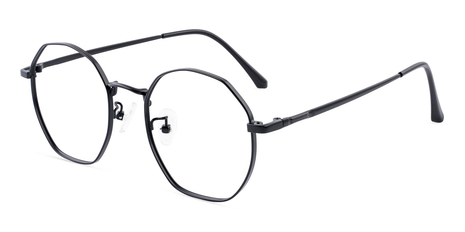 Jadeite Black Metal Eyeglasses , Fashion , NosePads Frames from ABBE Glasses