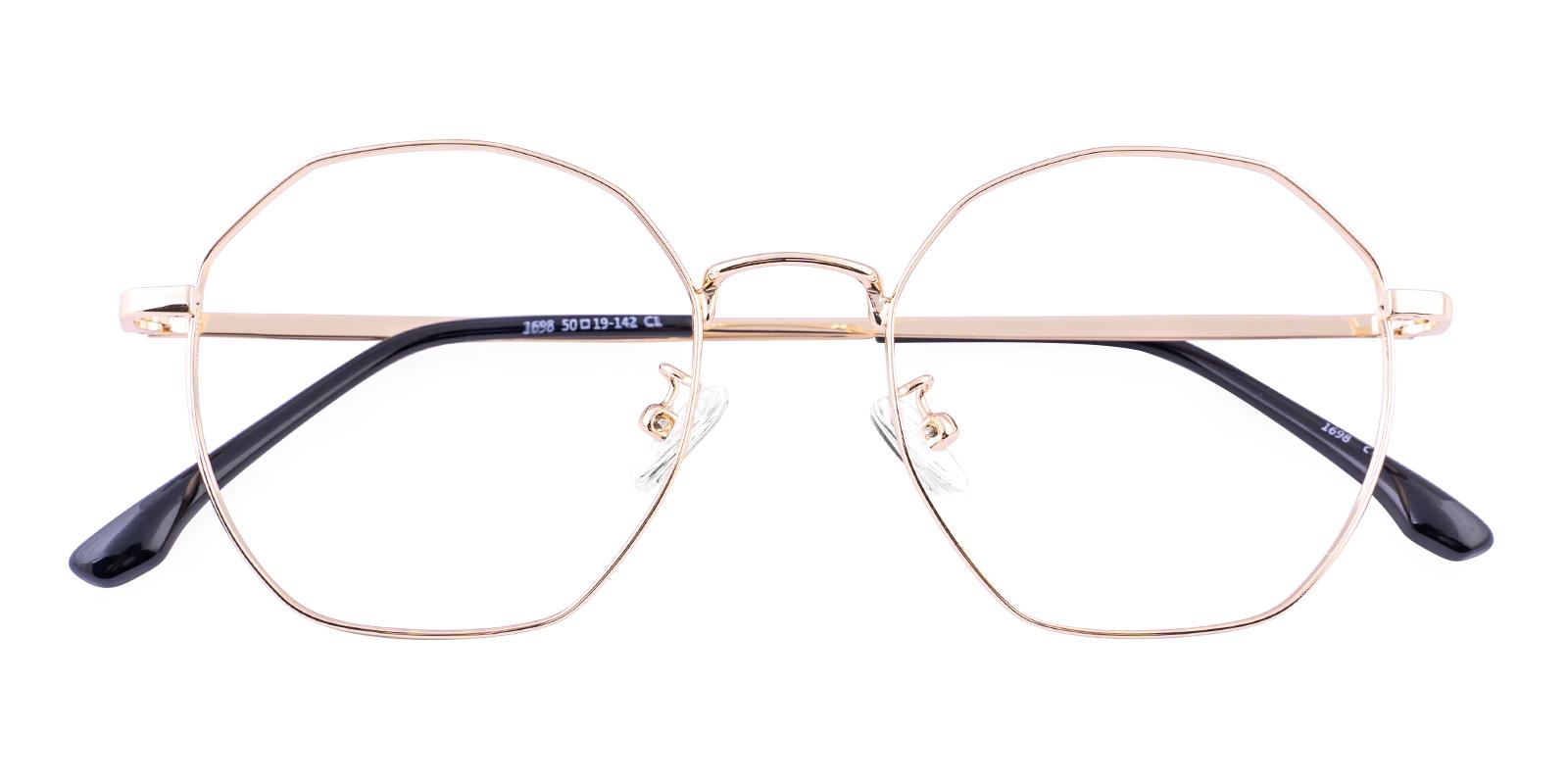 Jadeite Gold Metal Eyeglasses , Fashion , NosePads Frames from ABBE Glasses