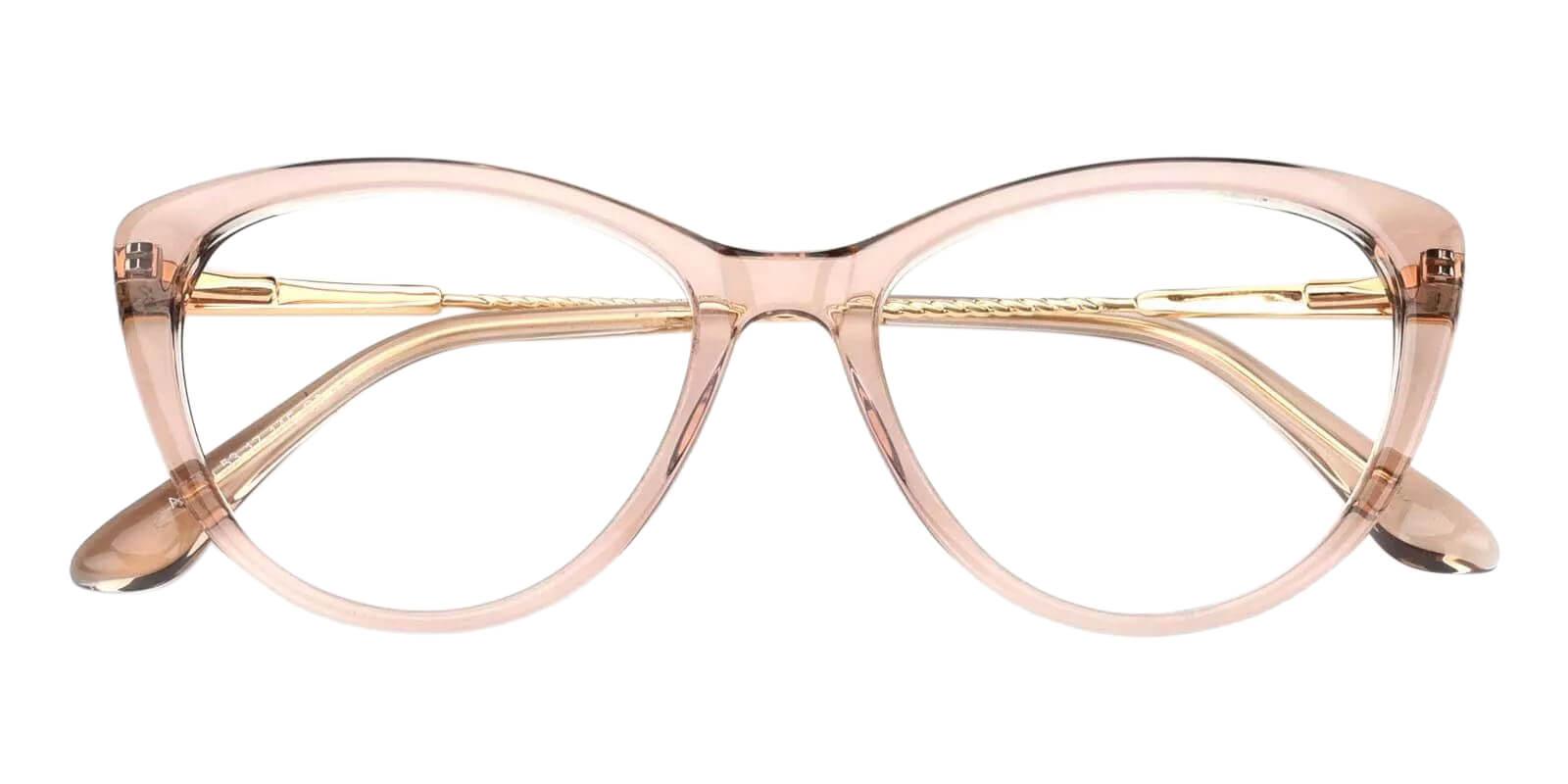 Satin Pink Acetate , Metal Eyeglasses , Fashion , SpringHinges , UniversalBridgeFit Frames from ABBE Glasses