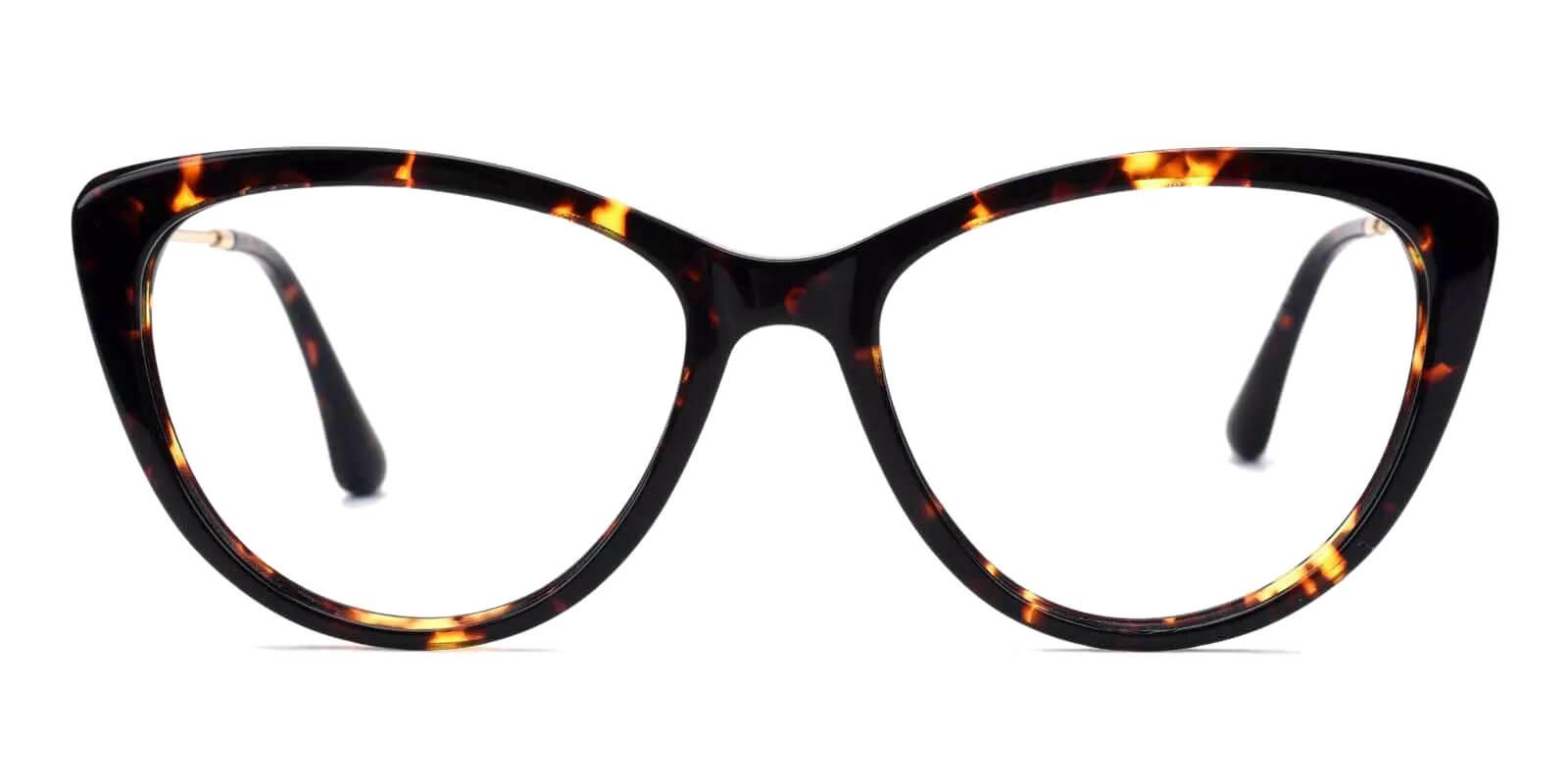 Satin Tortoise Acetate , Metal Eyeglasses , Fashion , SpringHinges , UniversalBridgeFit Frames from ABBE Glasses