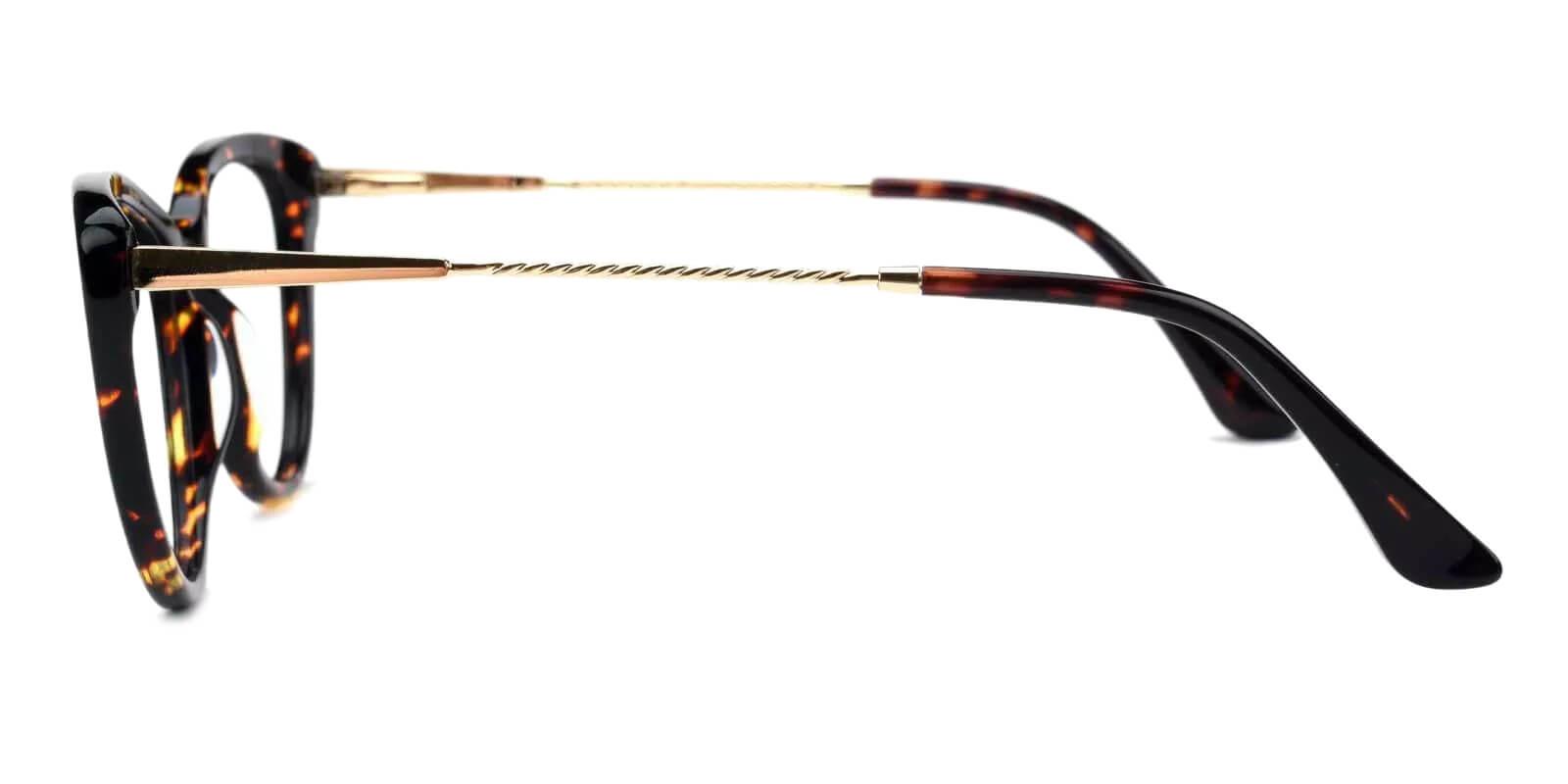 Satin Tortoise Acetate , Metal Eyeglasses , Fashion , SpringHinges , UniversalBridgeFit Frames from ABBE Glasses