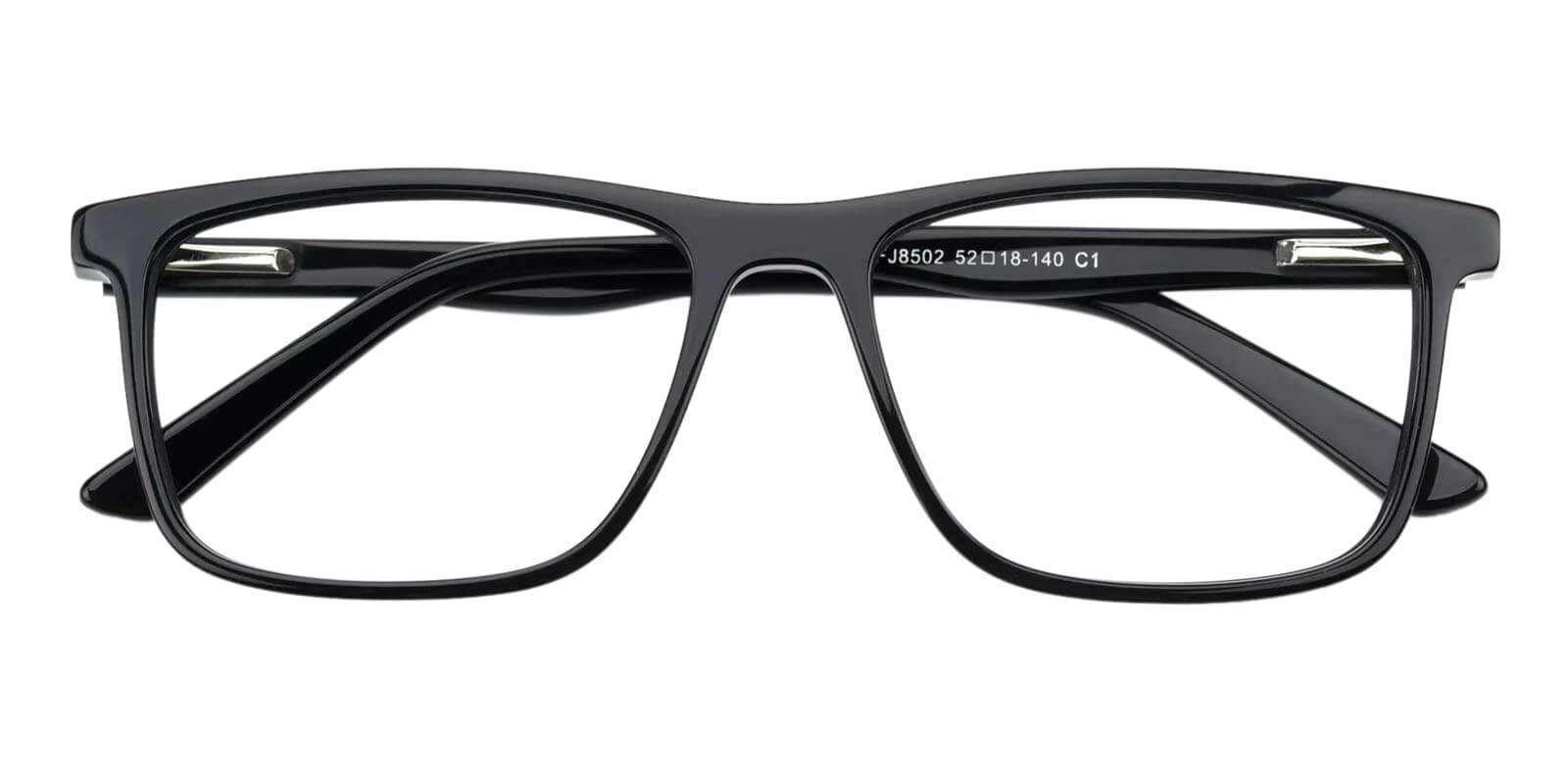 Fay Black Acetate Eyeglasses , Fashion , SpringHinges , UniversalBridgeFit Frames from ABBE Glasses