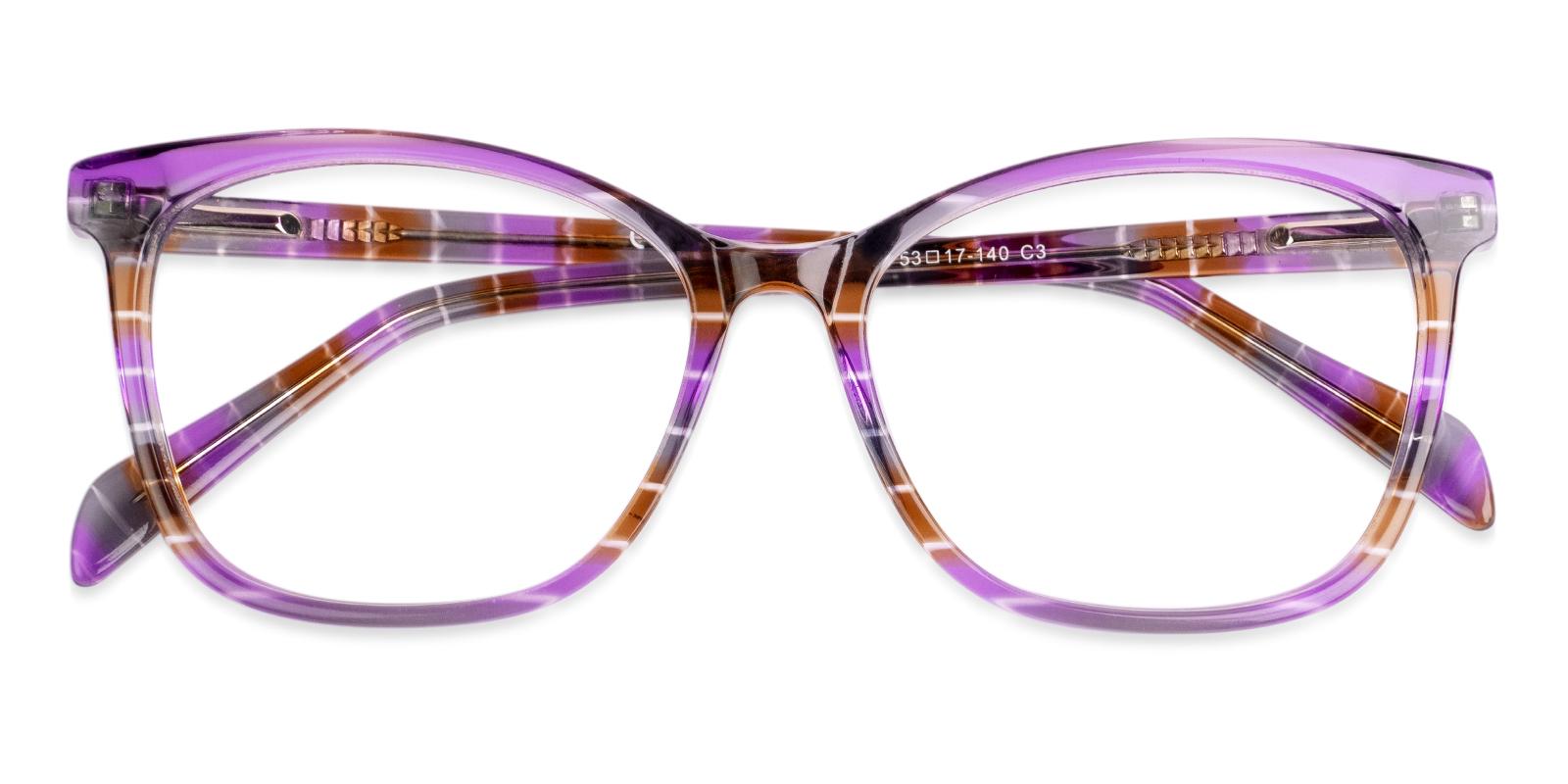 Coliny Purple Acetate Eyeglasses , Fashion , SpringHinges , UniversalBridgeFit Frames from ABBE Glasses