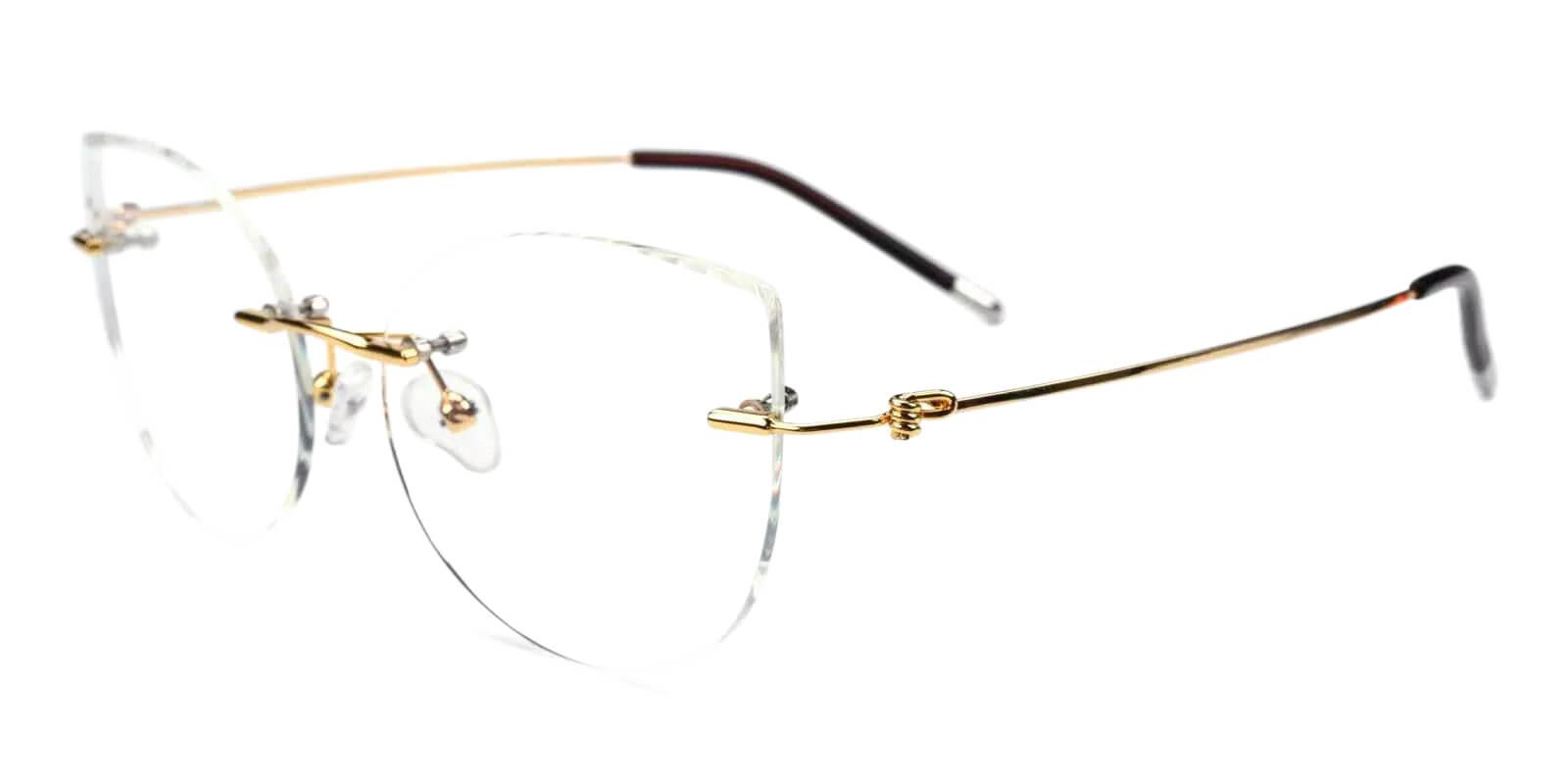 Karma Gold Metal Eyeglasses , Fashion , NosePads Frames from ABBE Glasses